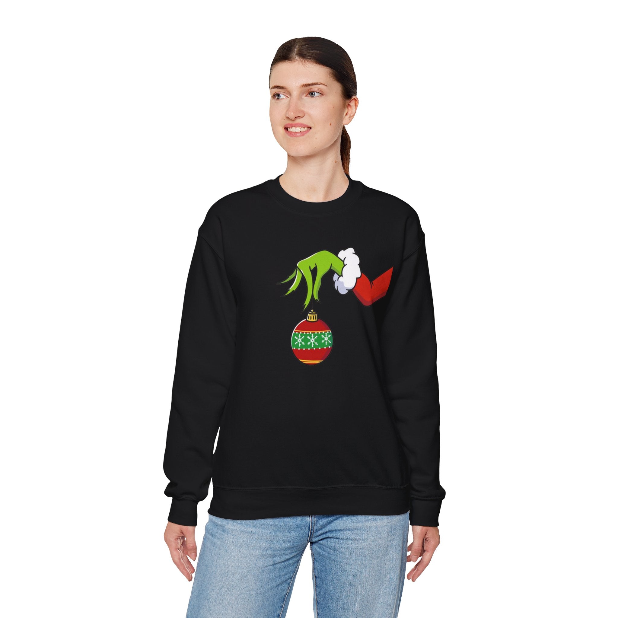 Grinch Ornament Christmas Movie Unisex Crewneck Sweatshirt