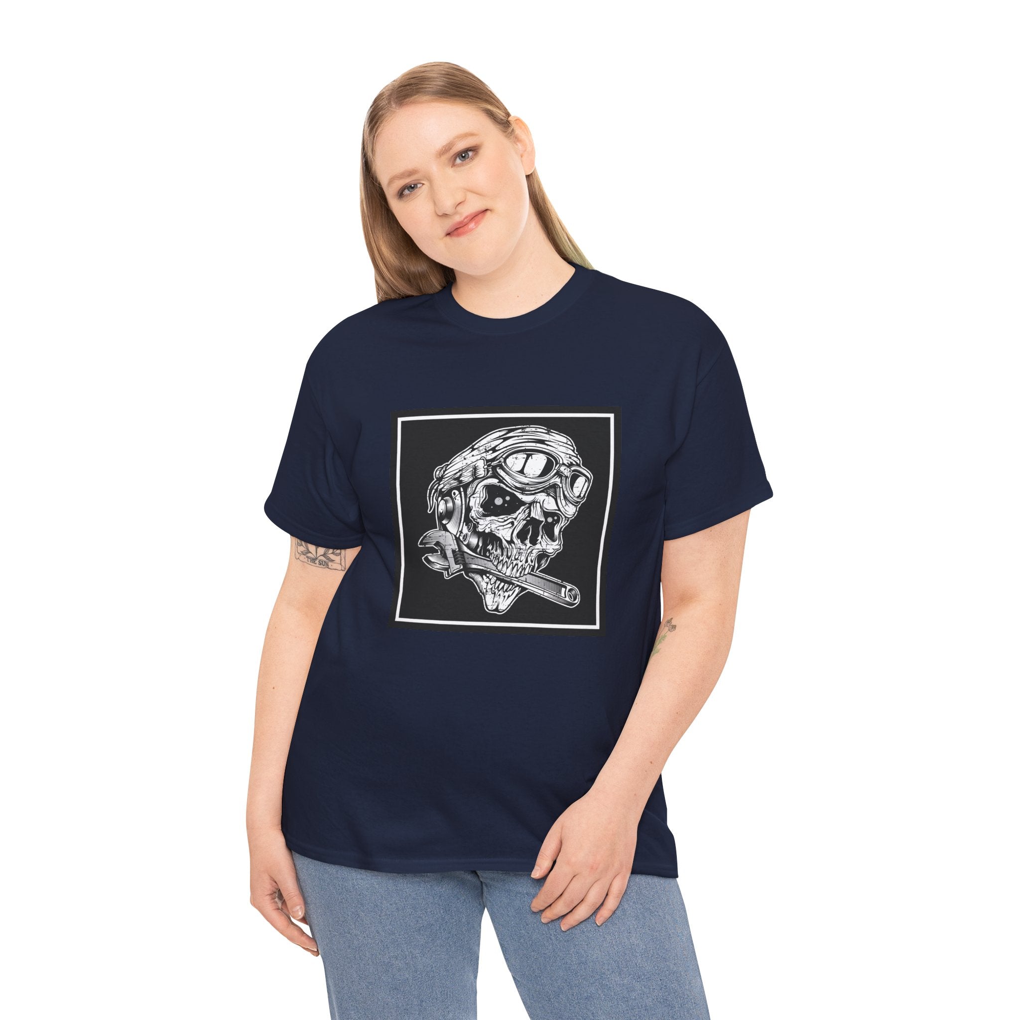 Skull Mechanic Wrench Tool Unisex T-Shirt