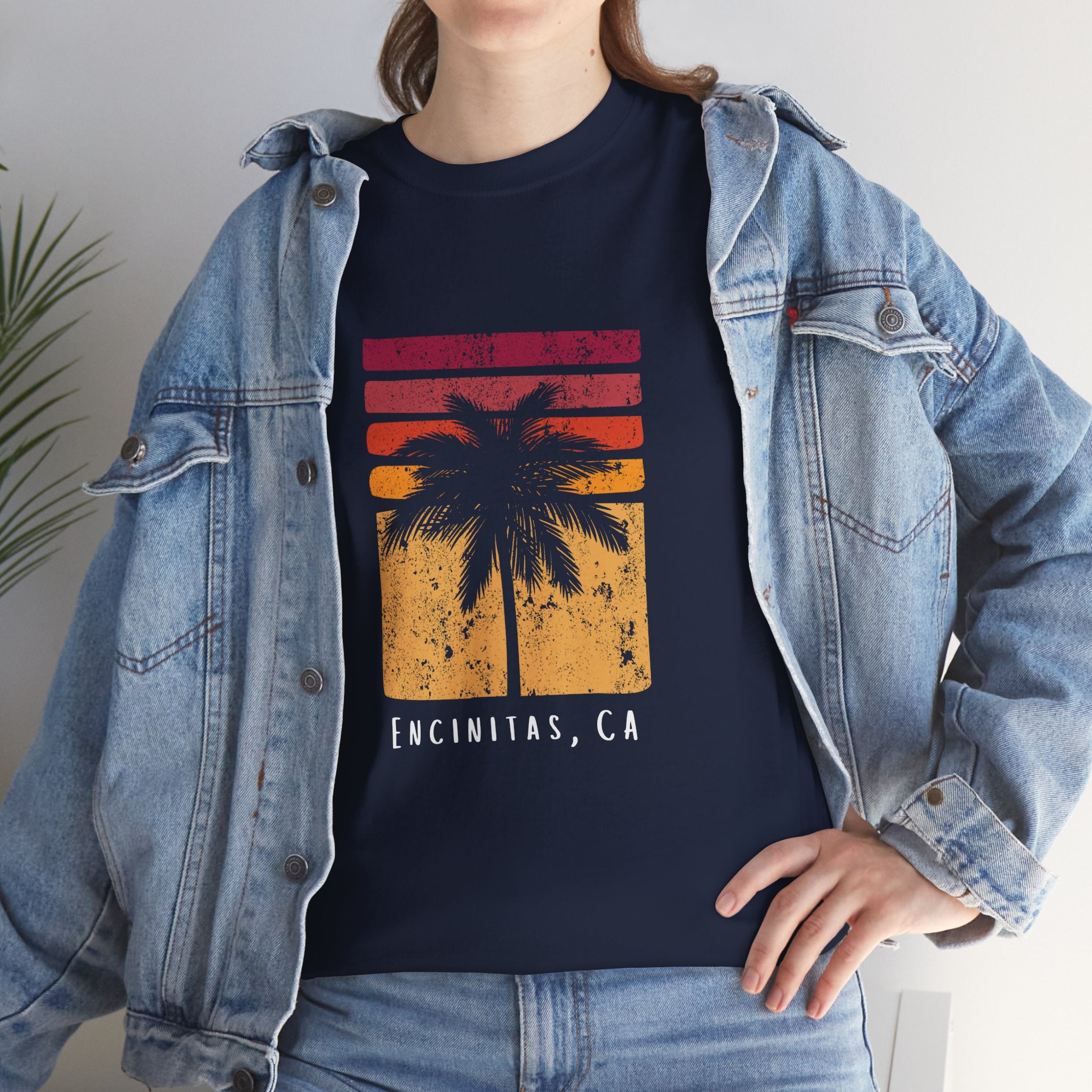 Encinitas California San Diego Souvenir Travel Unisex Vintage Distressed T-Shirt