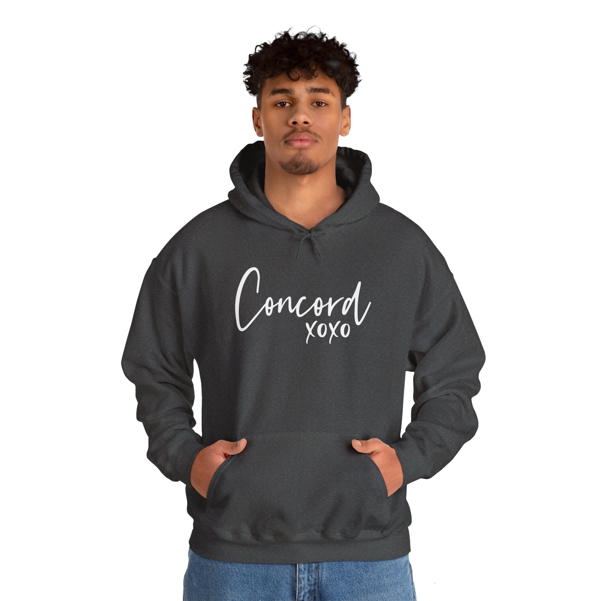 Concord North Carolina NC State Cursive Hoodie