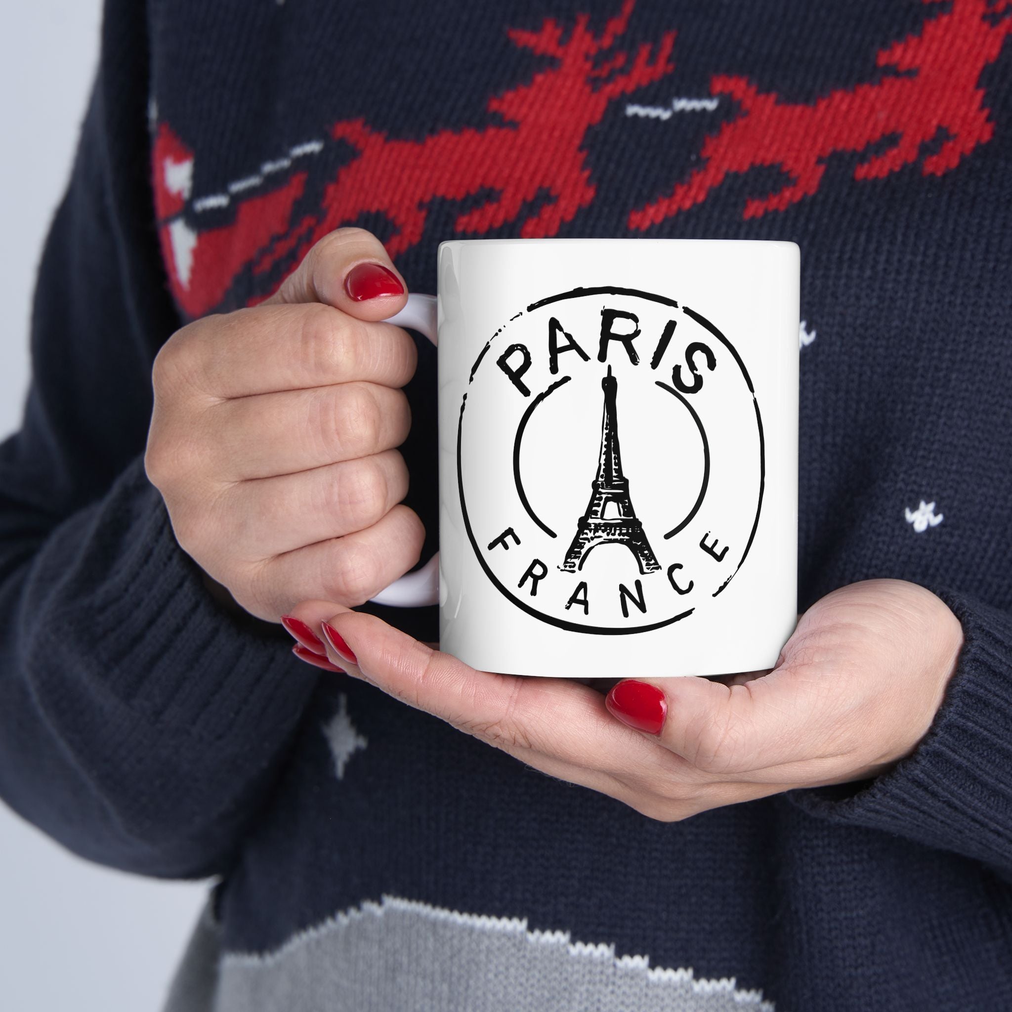 Paris France Eiffel Tower Ceramic Coffee Mug