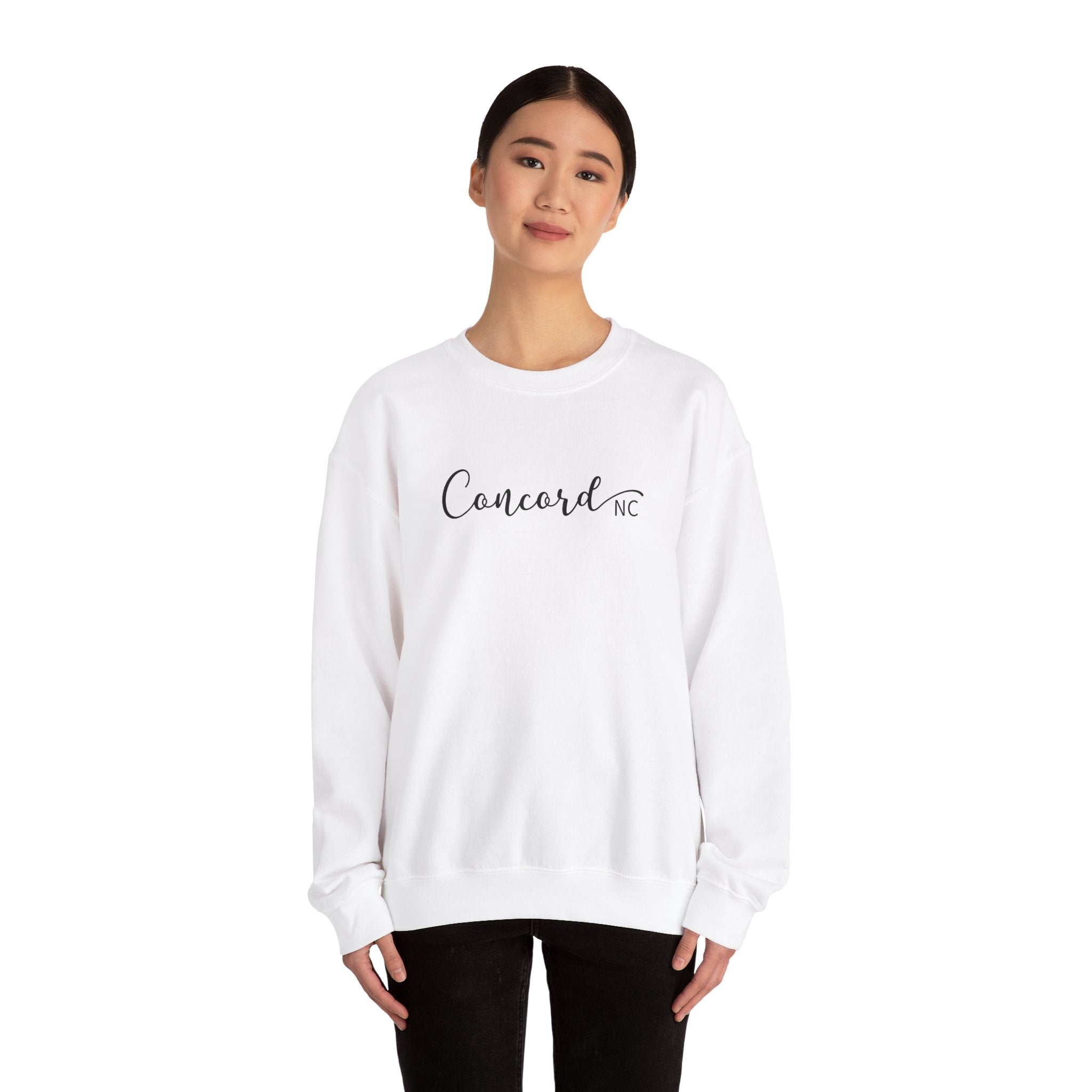 Concord North Carolina NC State Cursive Crewneck Sweatshirt