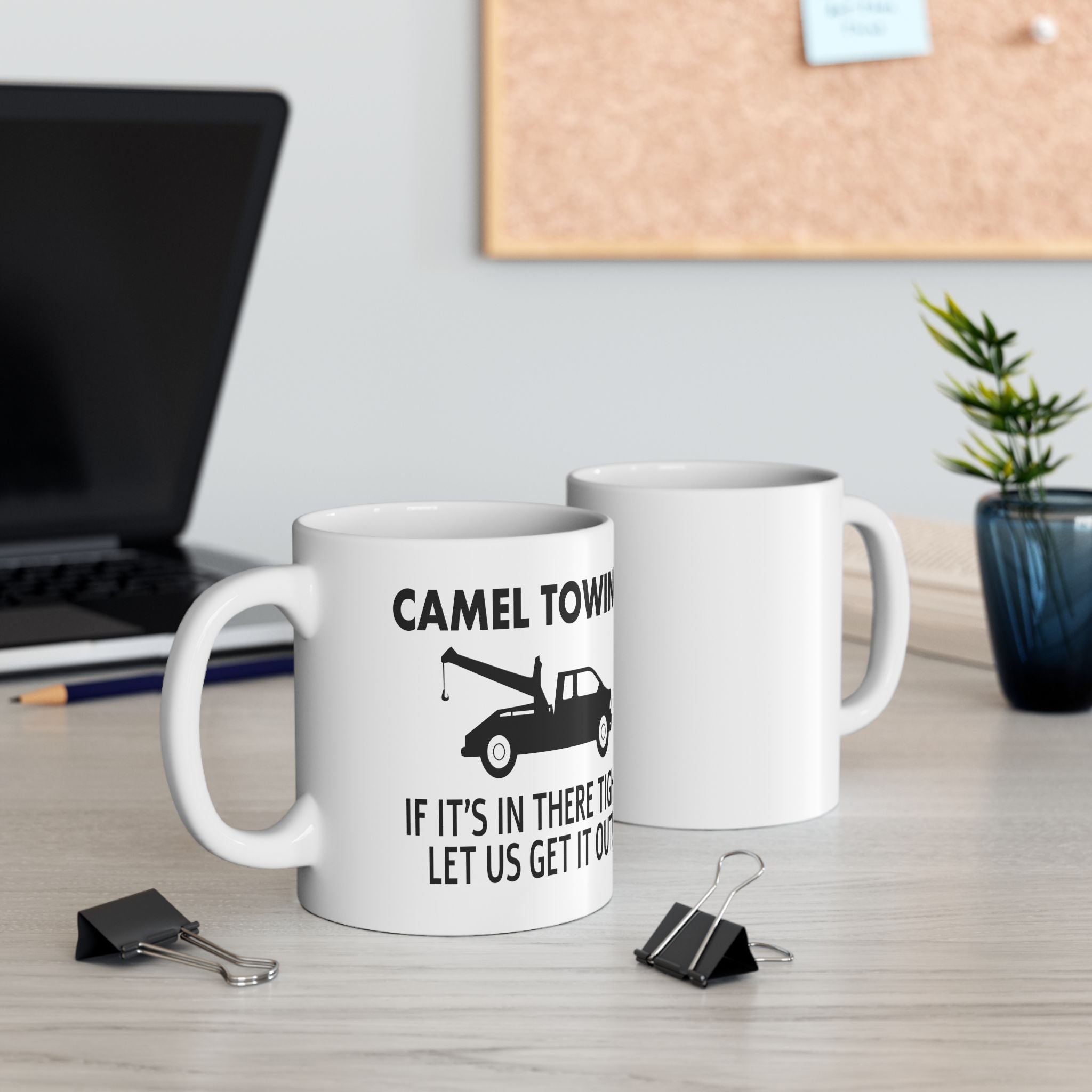 Funny Camel Towing Adult Humor Ceramic Coffee Mug