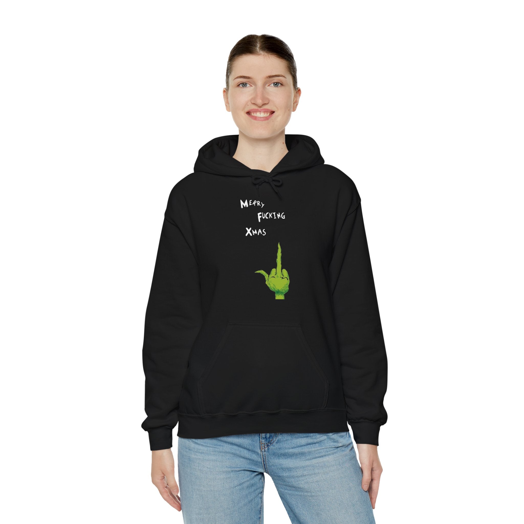 Merry F*cking Christmas Funny Grinch Movie Unisex Hoodie