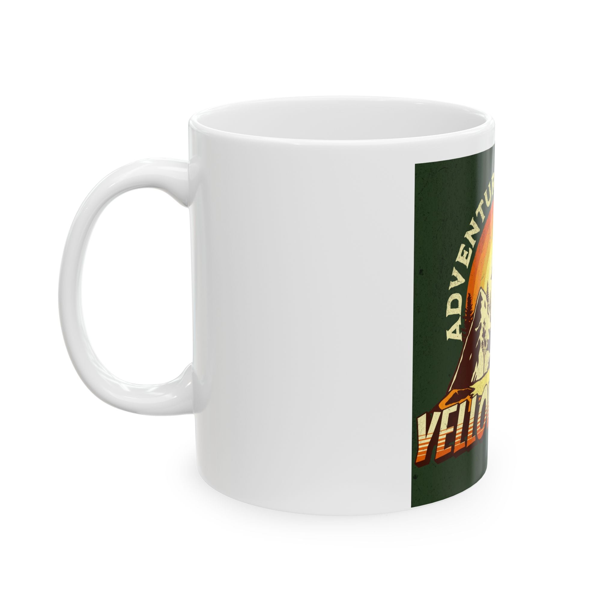 Yellowstone National Park Retro Graphic Novelty Ceramic Coffee Mug