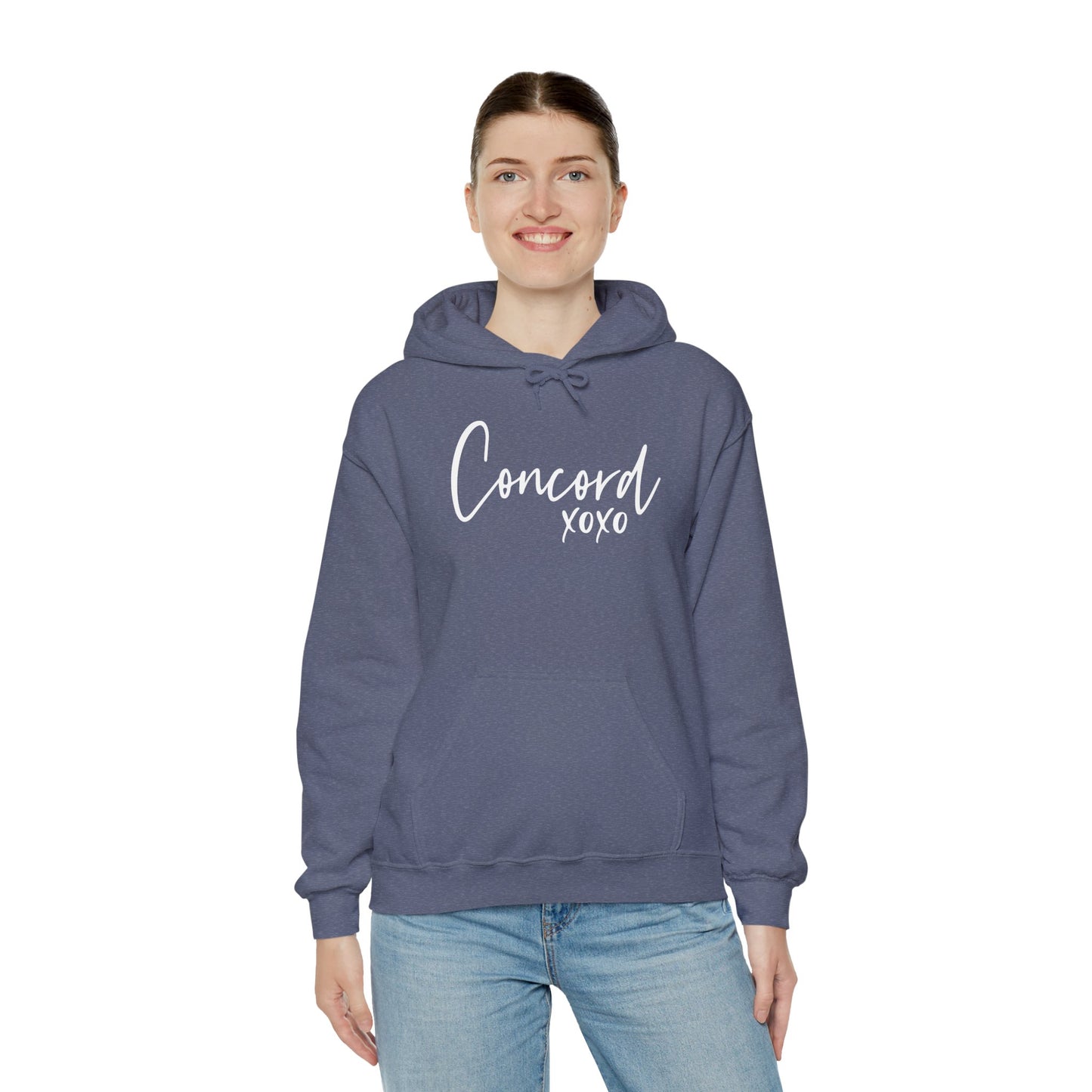 Concord North Carolina NC State Cursive Hoodie