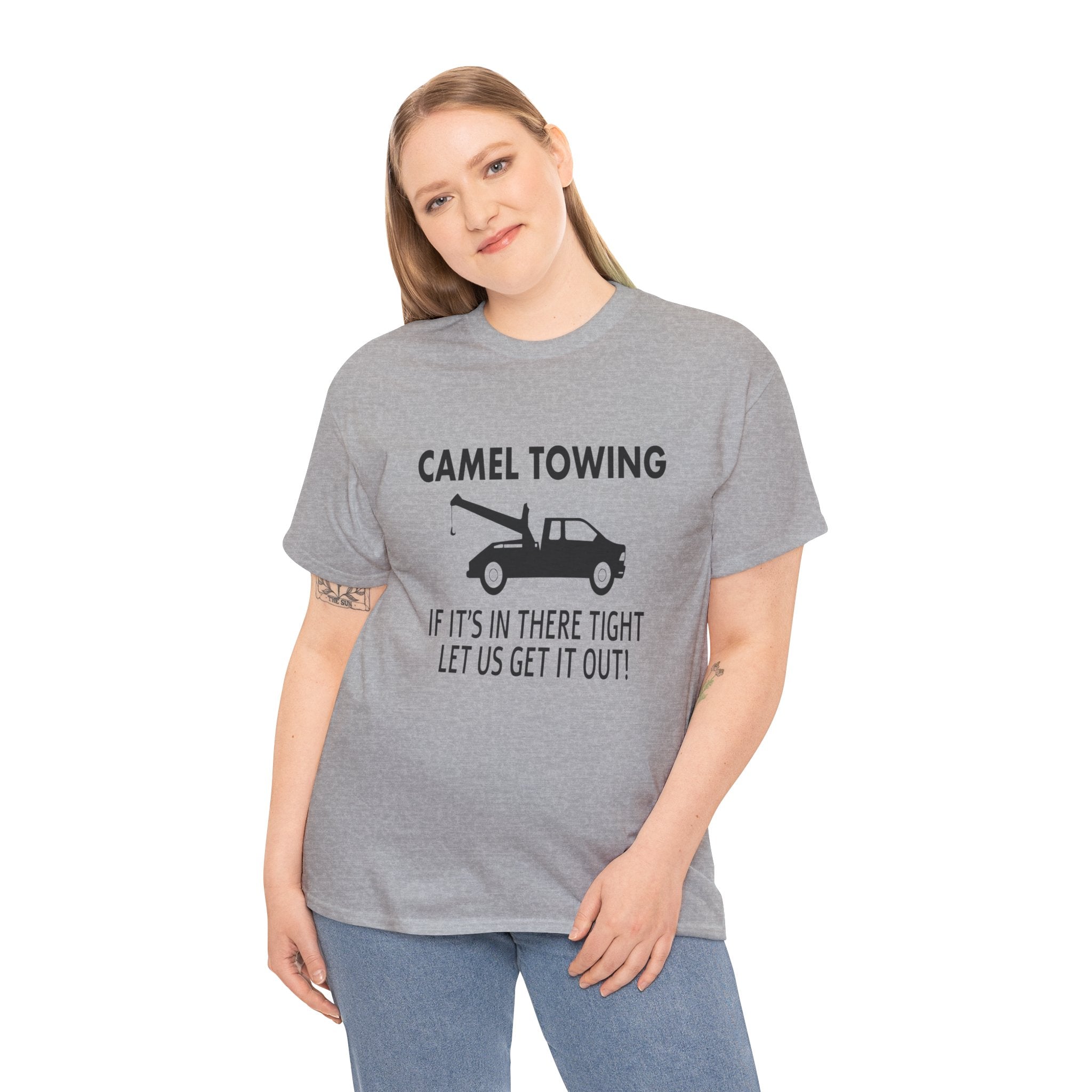 Funny Camel Towing Adult Humor Unisex Graphic Novelty T-Shirt