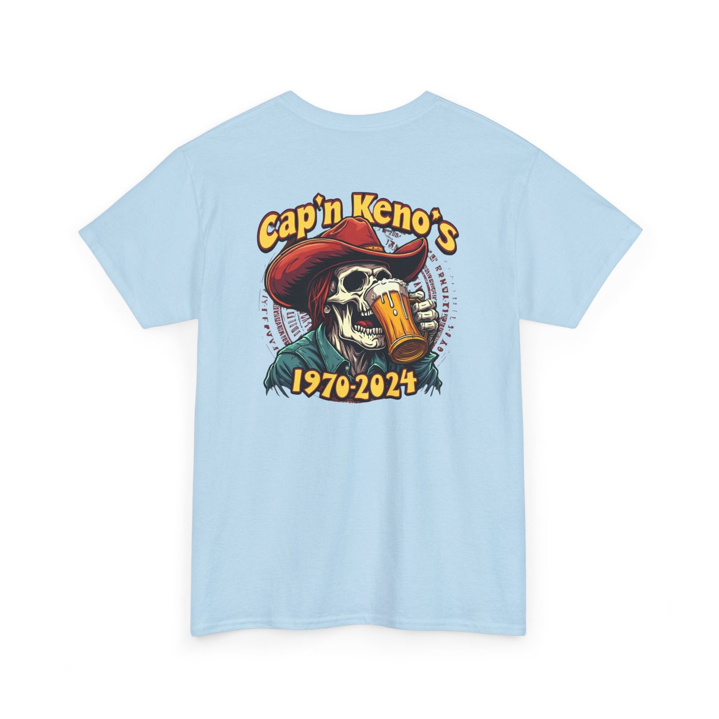 Cap'n Kenos Vintage Skull Graphic T-Shirt