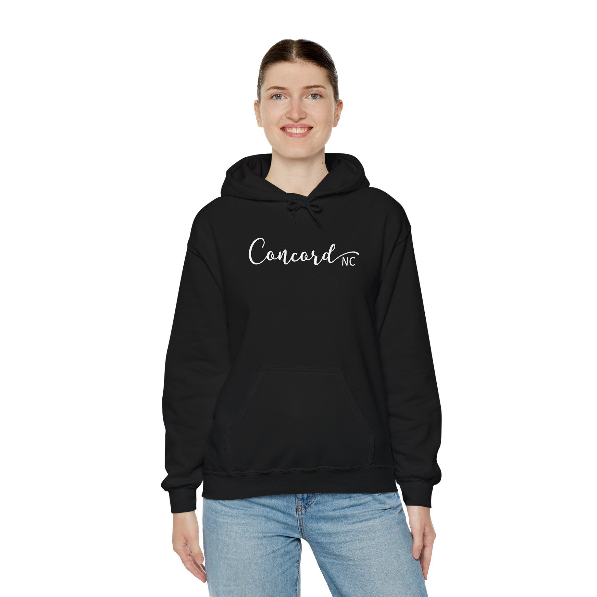 Concord North Carolina NC State Cursive Hoodie