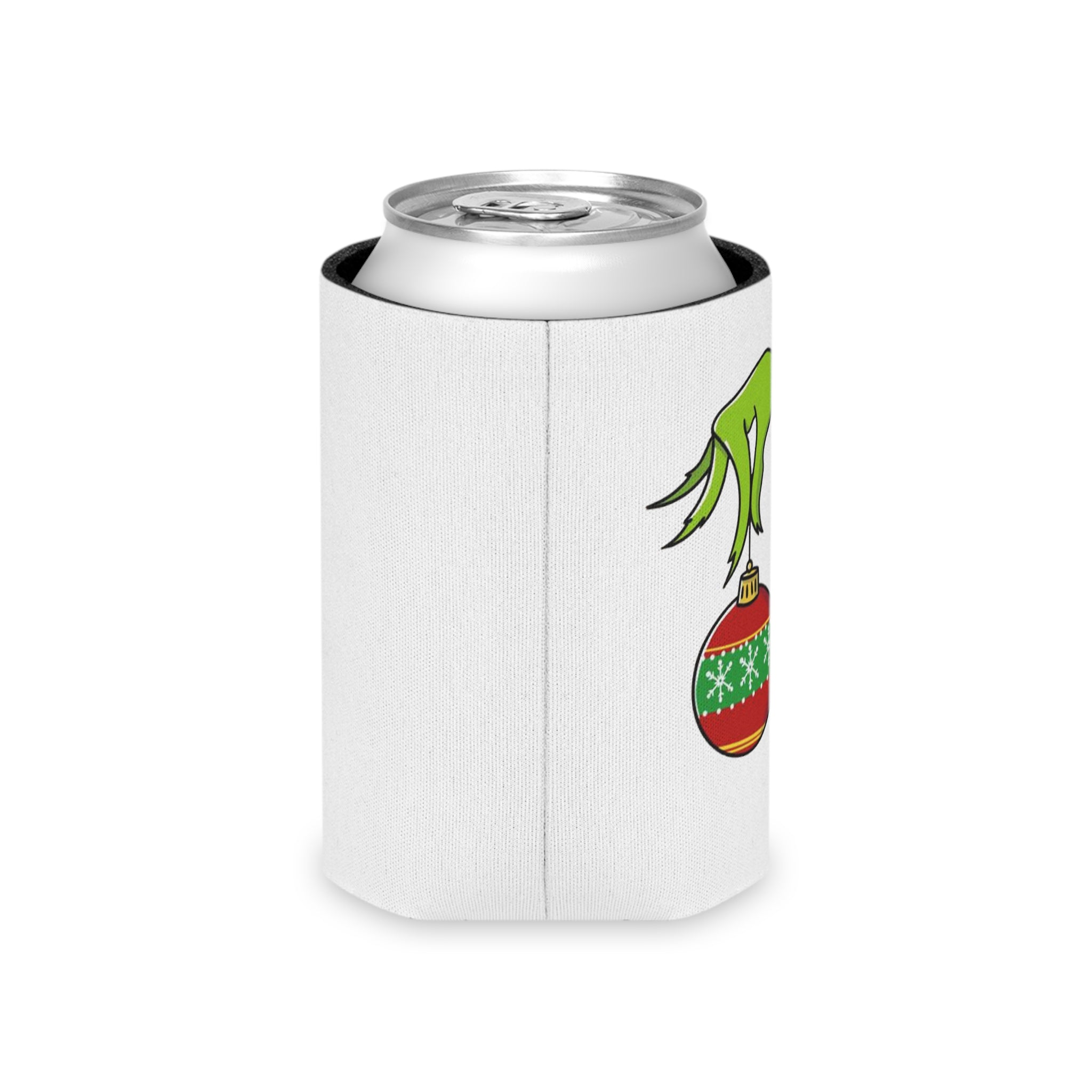 Grinch Ornament Movie Funny Humor Beer Holiday Christmas Can Cooler