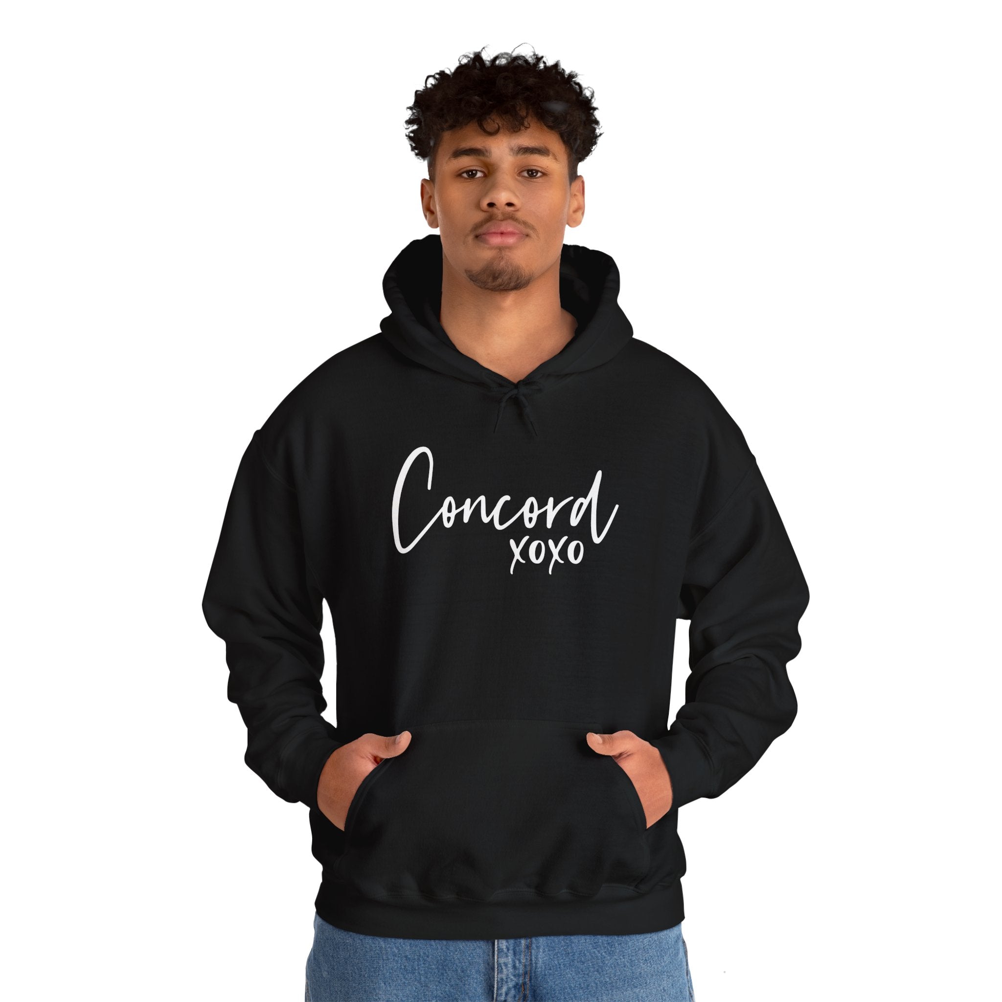 Concord North Carolina NC State Cursive Hoodie