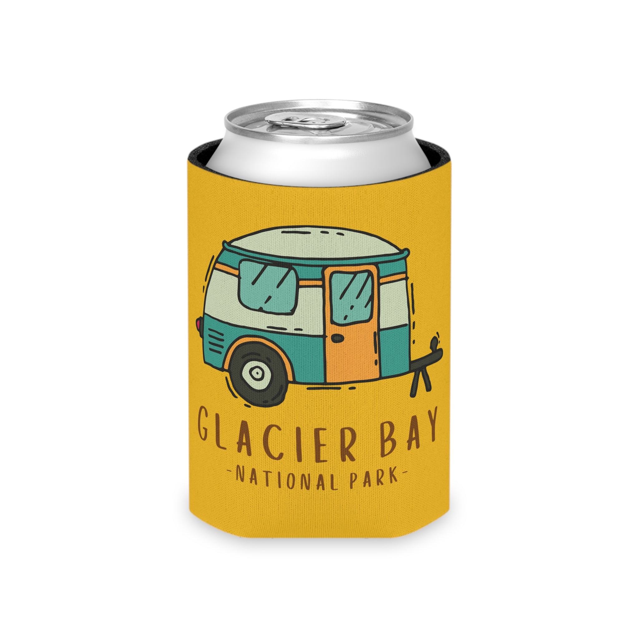 Glacier Bay National Park Souvenir Beer Soda Can Cooler Koozie