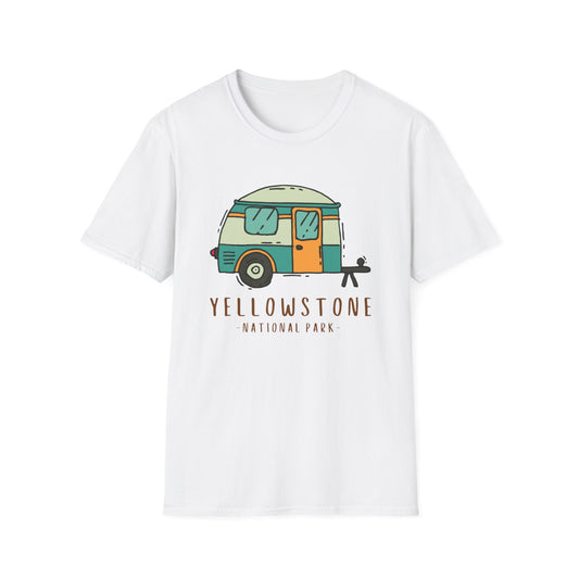 Yellowstone National Park Travel Camper Souvenir Outdoor Camping T-Shirt