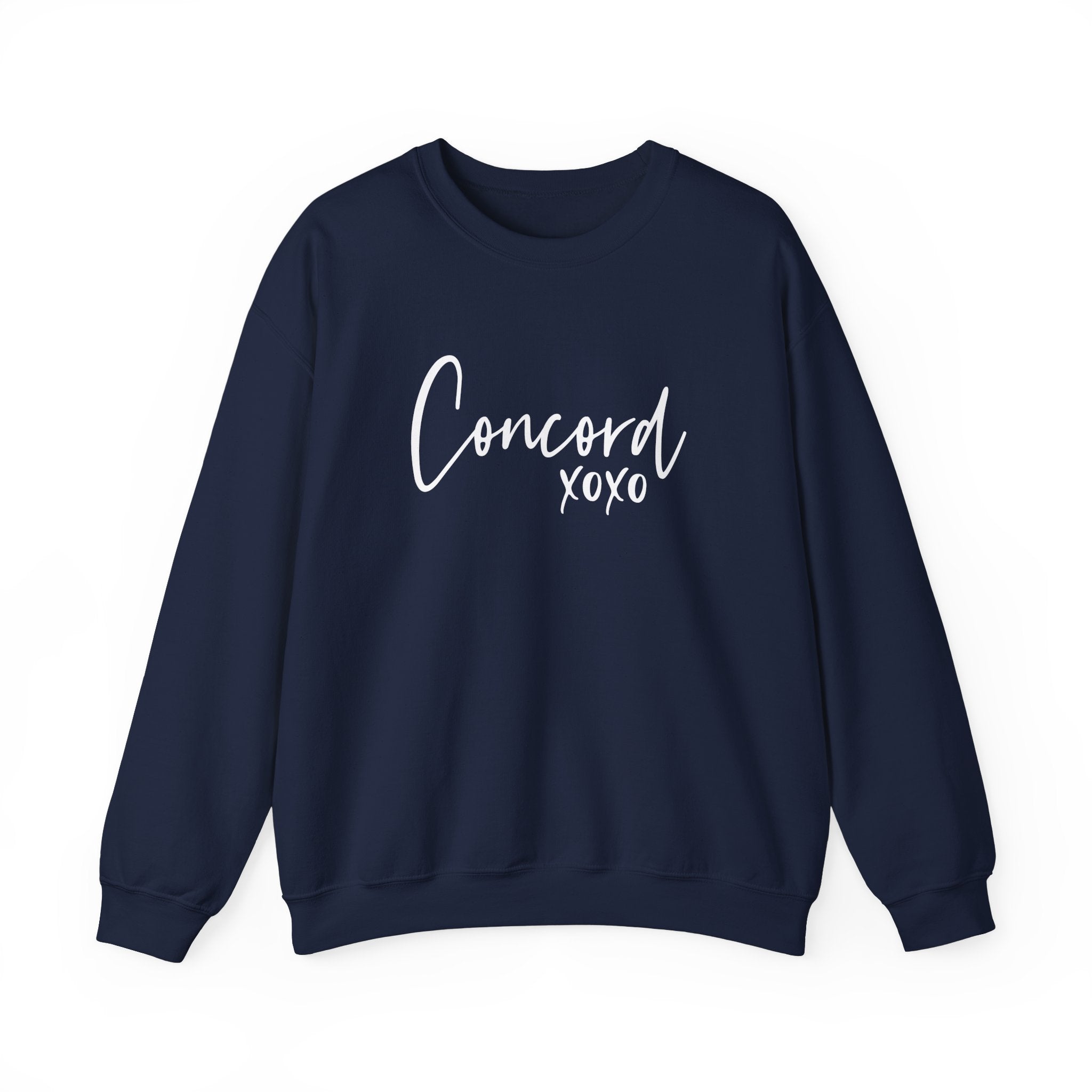 Concord North Carolina NC State Cursive Crewneck Sweatshirt