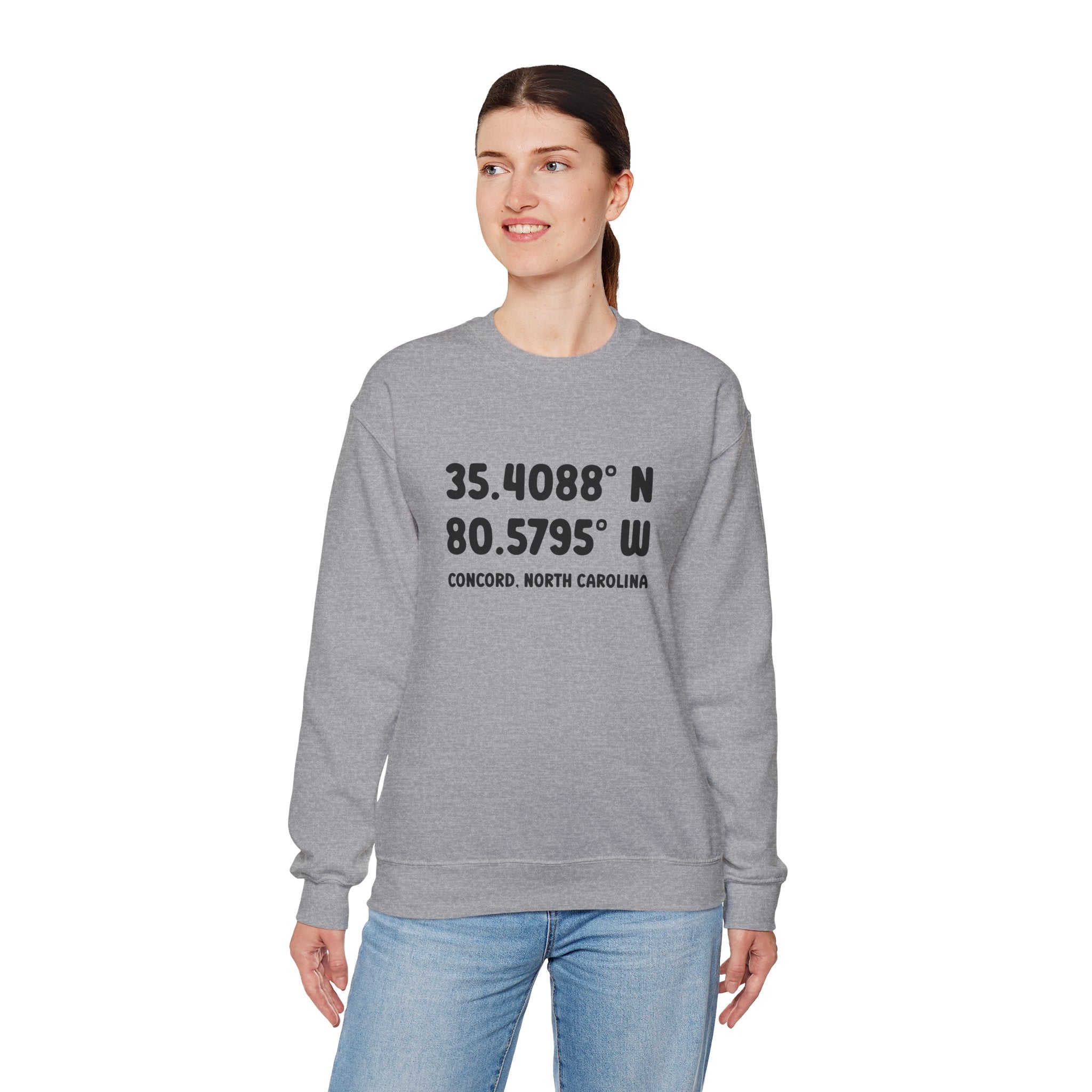 Concord North Carolina NC Coordinance Crewneck Sweatshirt