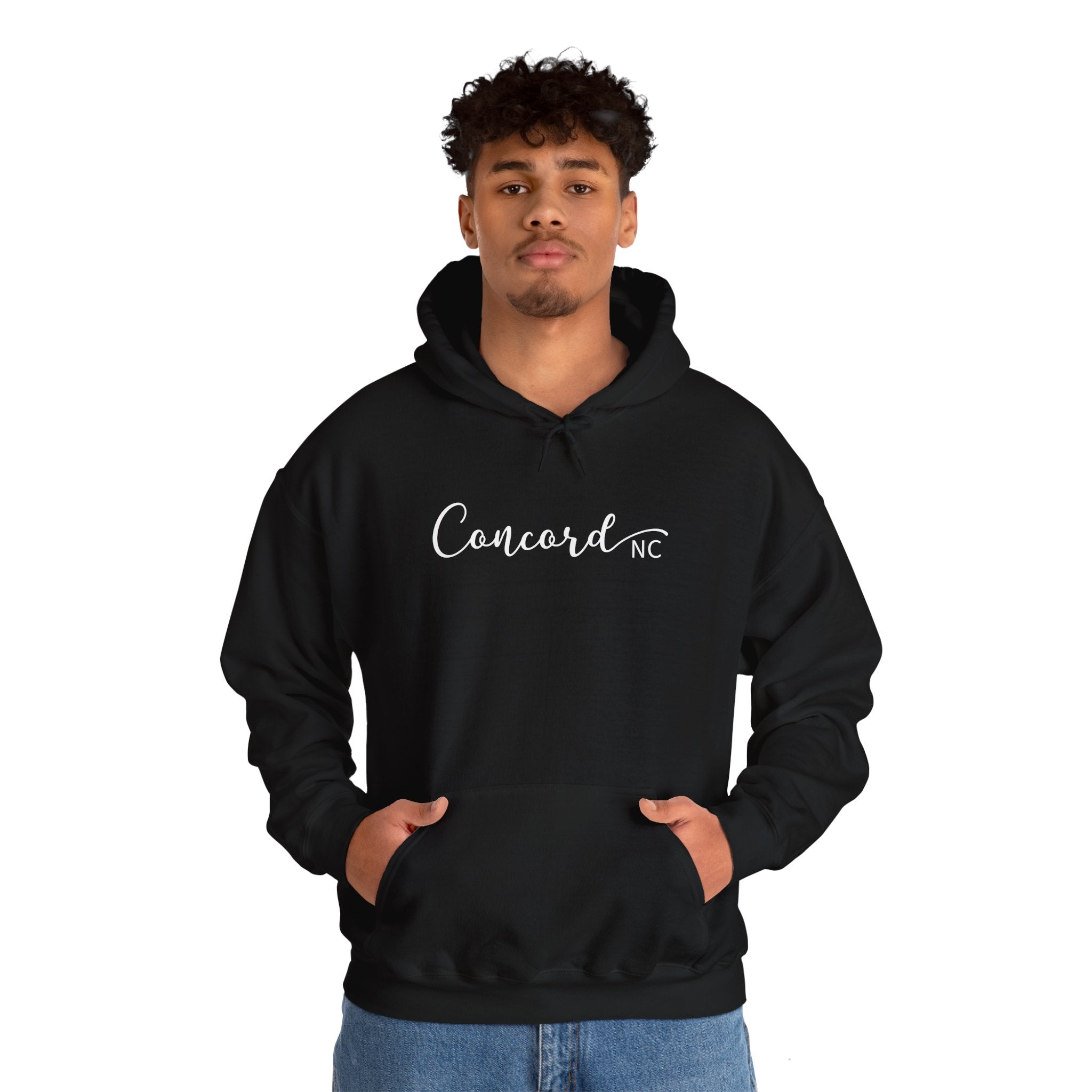 Concord North Carolina NC State Cursive Hoodie