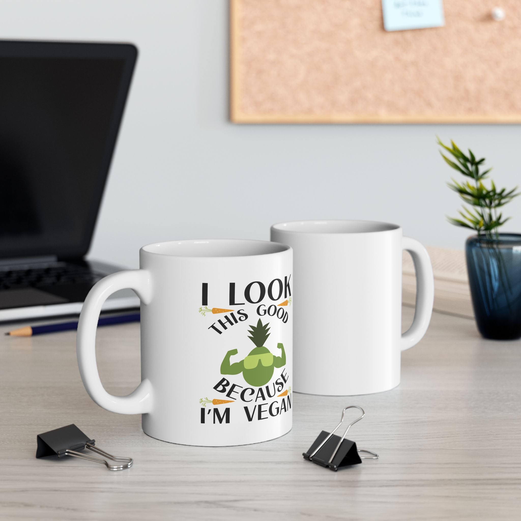 Funny Vegan Novelty Graphic Gift Ceramic Coffee Mug