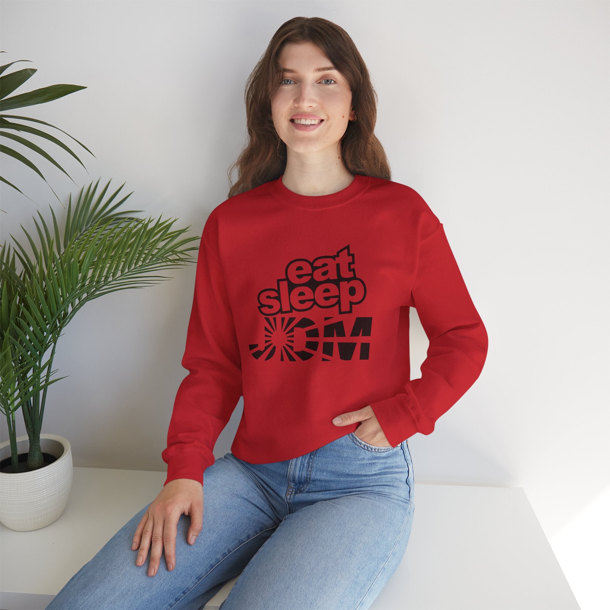 Eat Sleep JDM Car Turbo Boost Crewneck Sweatshirt