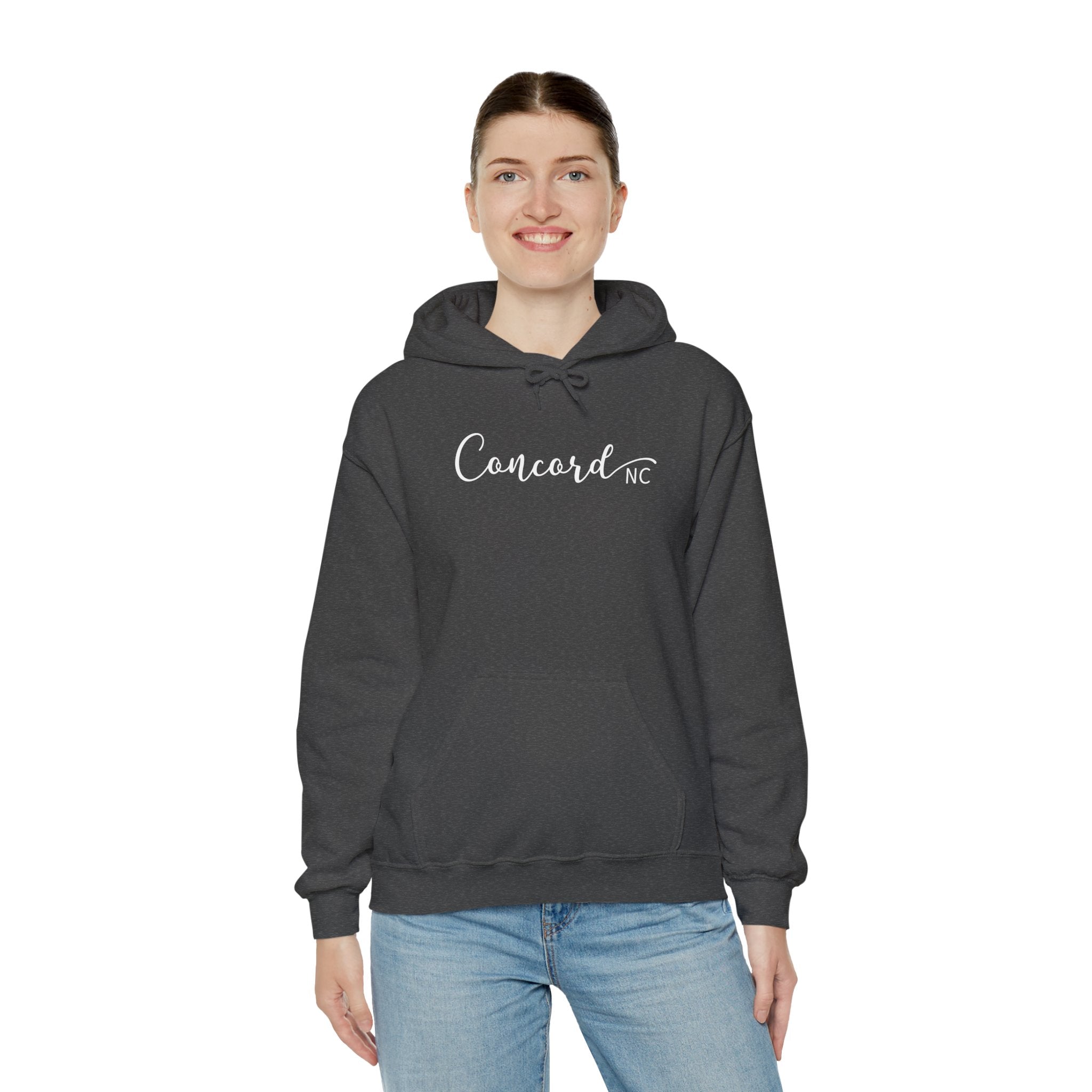 Concord North Carolina NC State Cursive Hoodie