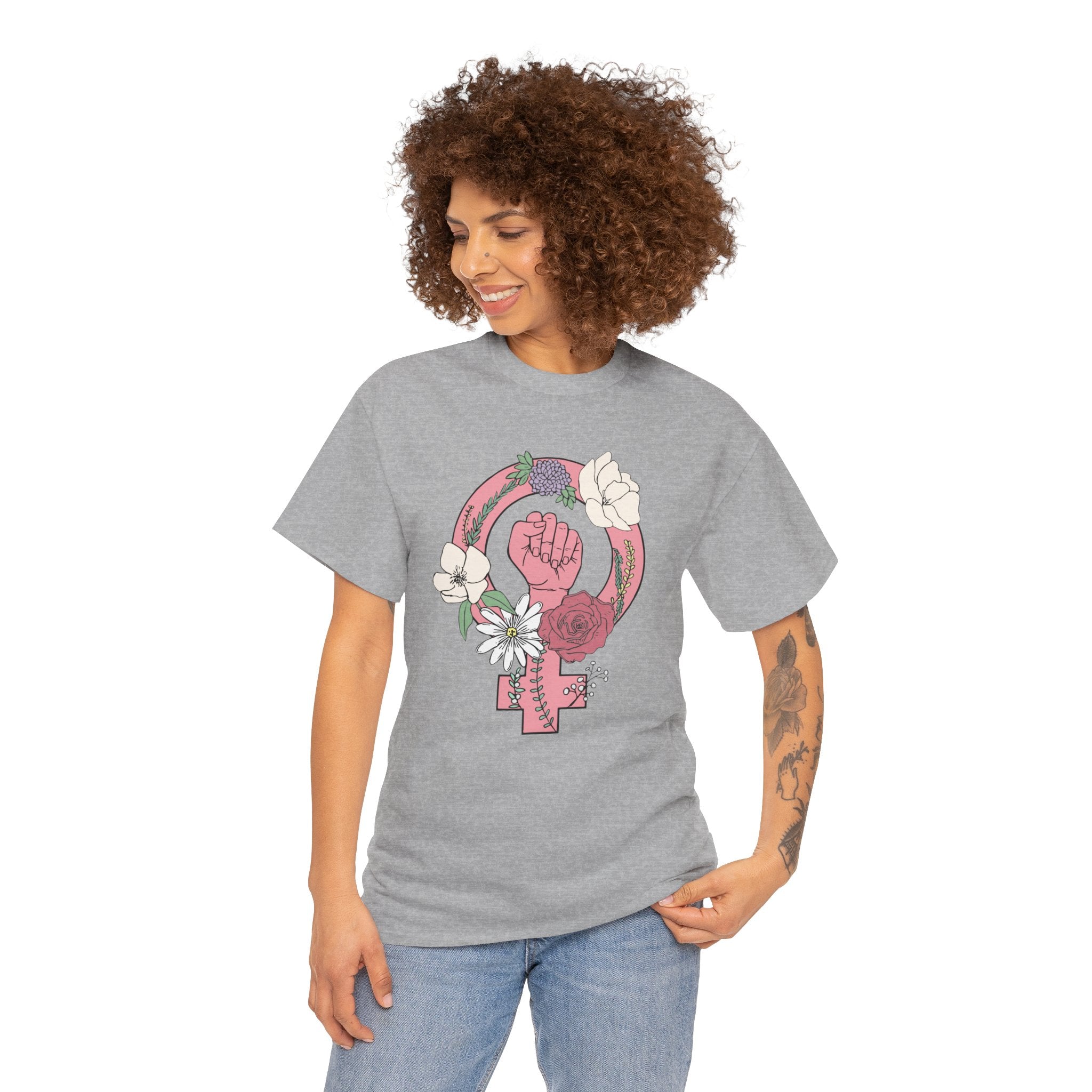 Women's Rights Feminist Girl Heavy Cotton T-Shirt