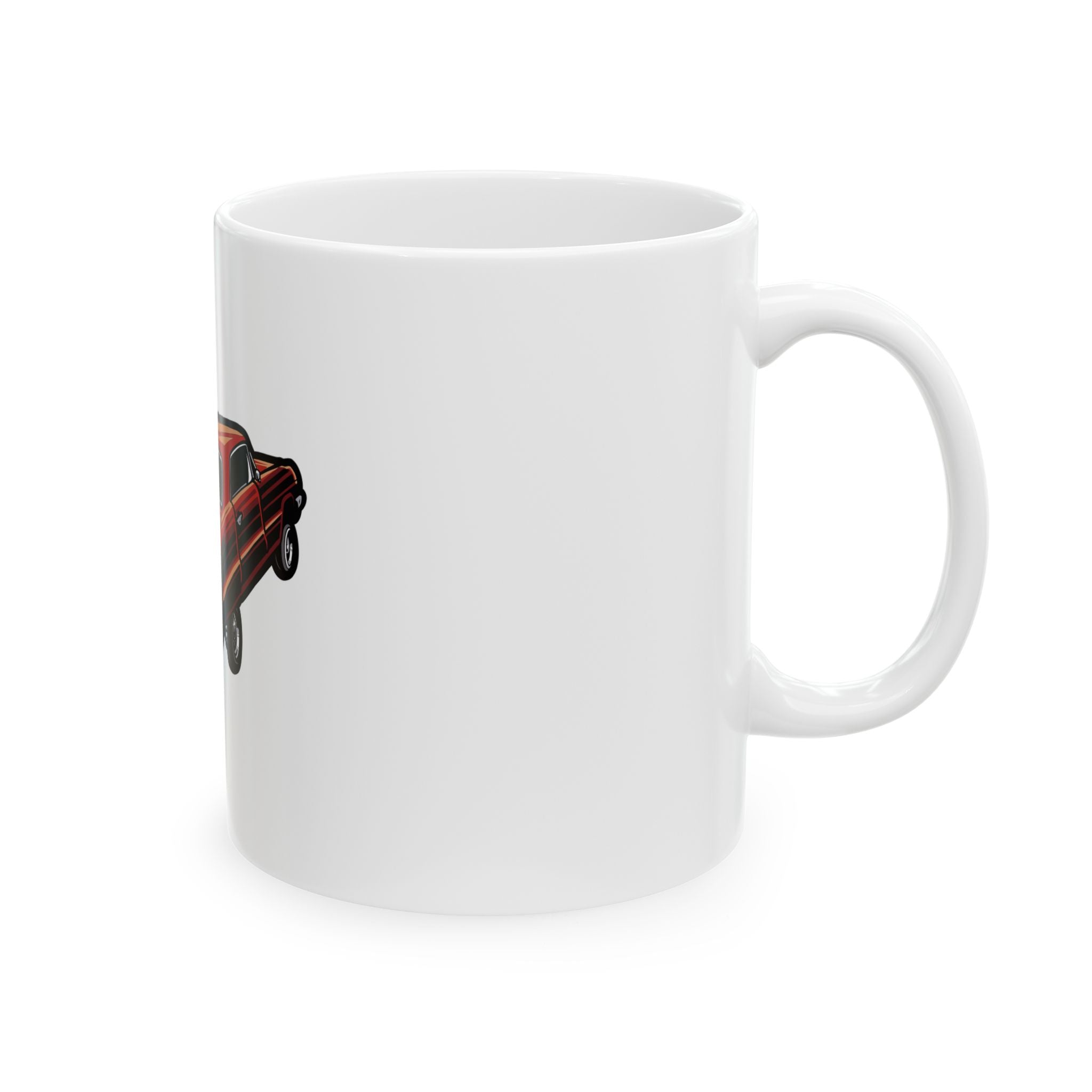 Old-School Classic Muscle Car Graphic Novelty Ceramic Coffee Mug