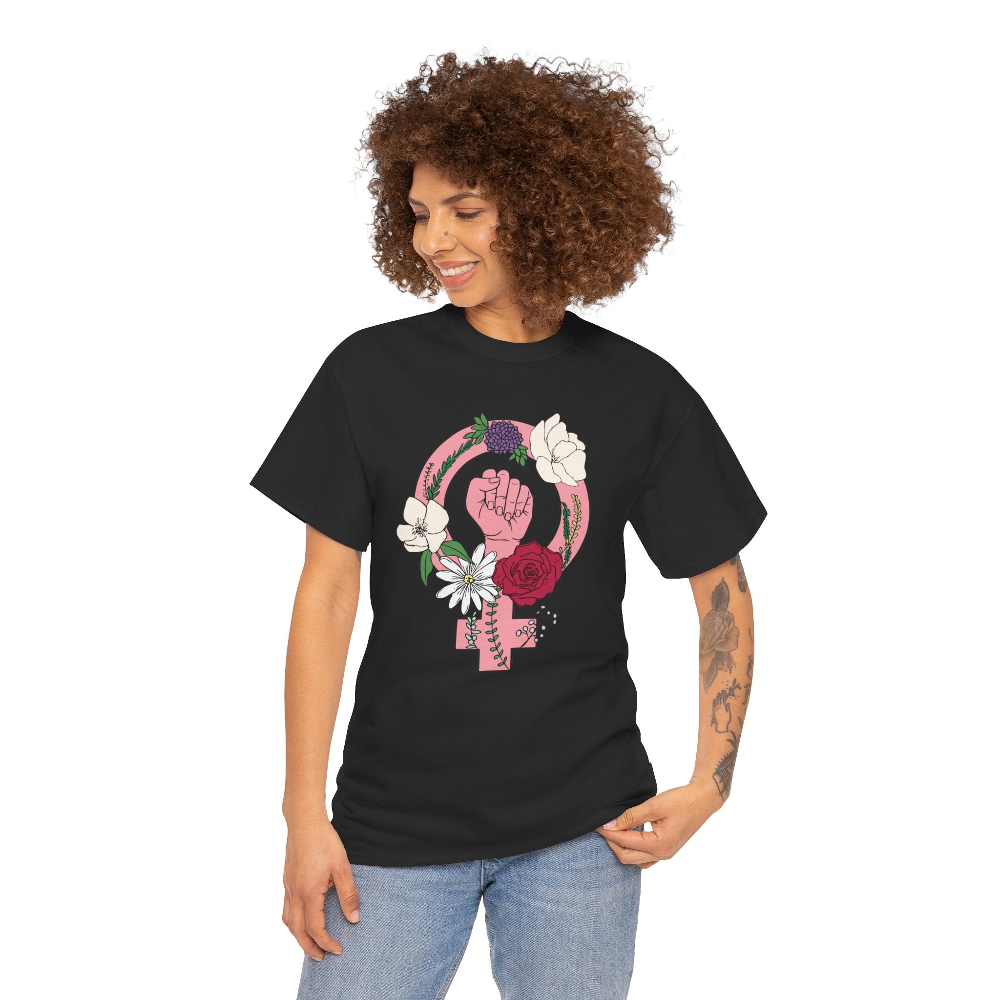 Women's Rights Feminist Girl Heavy Cotton T-Shirt