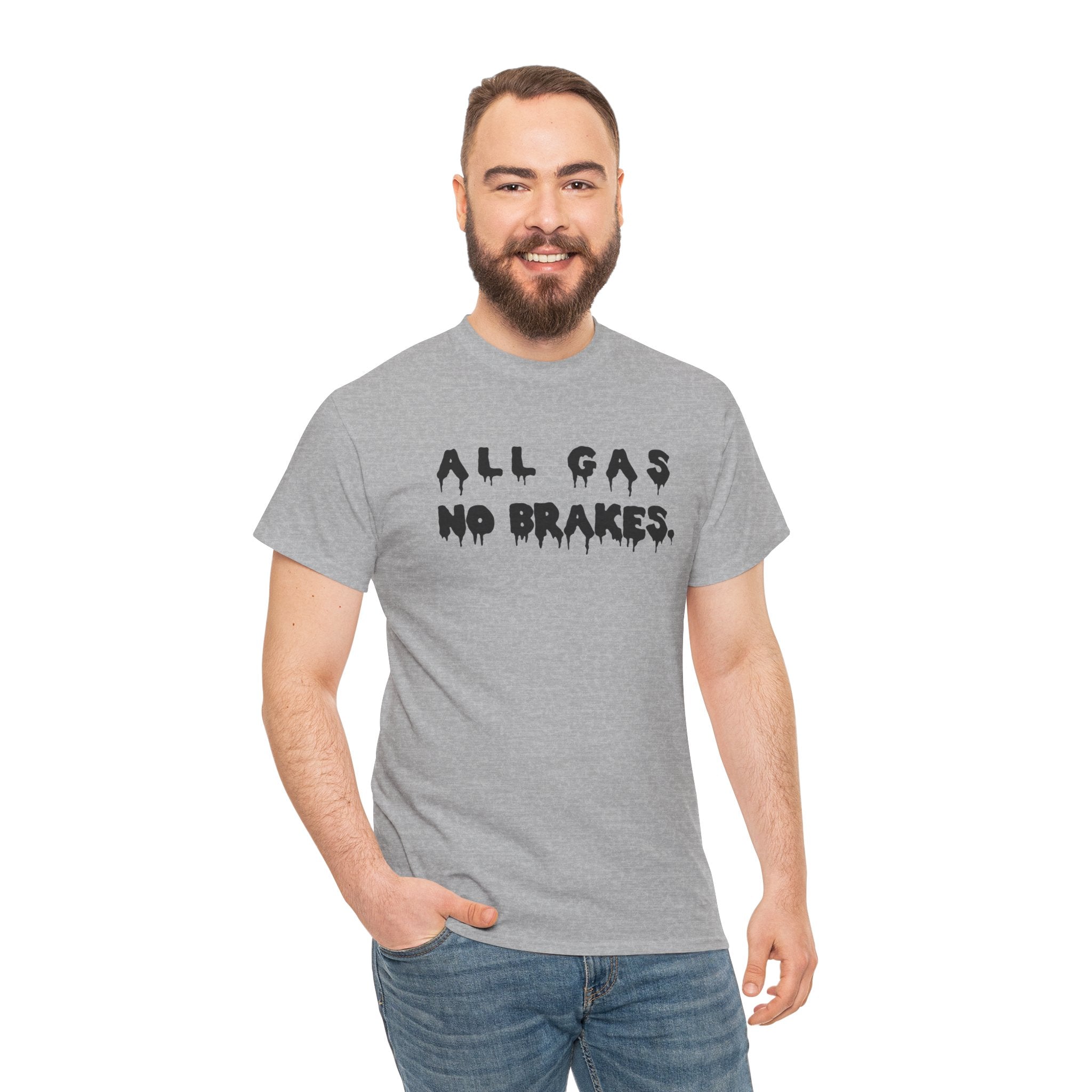 All Gas No Brakes Motorsport Graphic Novelty Gift Unisex T-Shirt