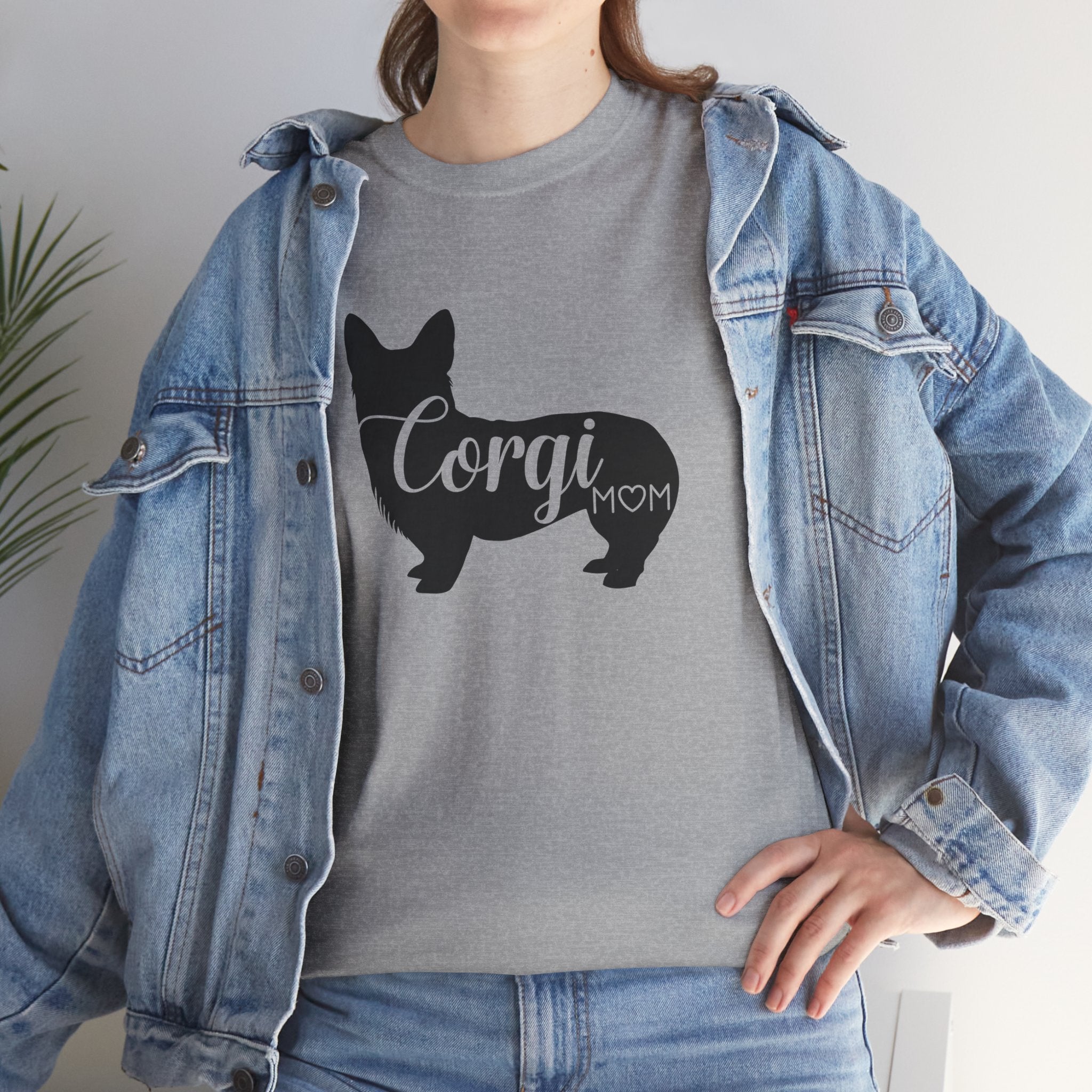 Women's Corgi Mom Dog Lover Gift Cute Graphic Novelty Tee