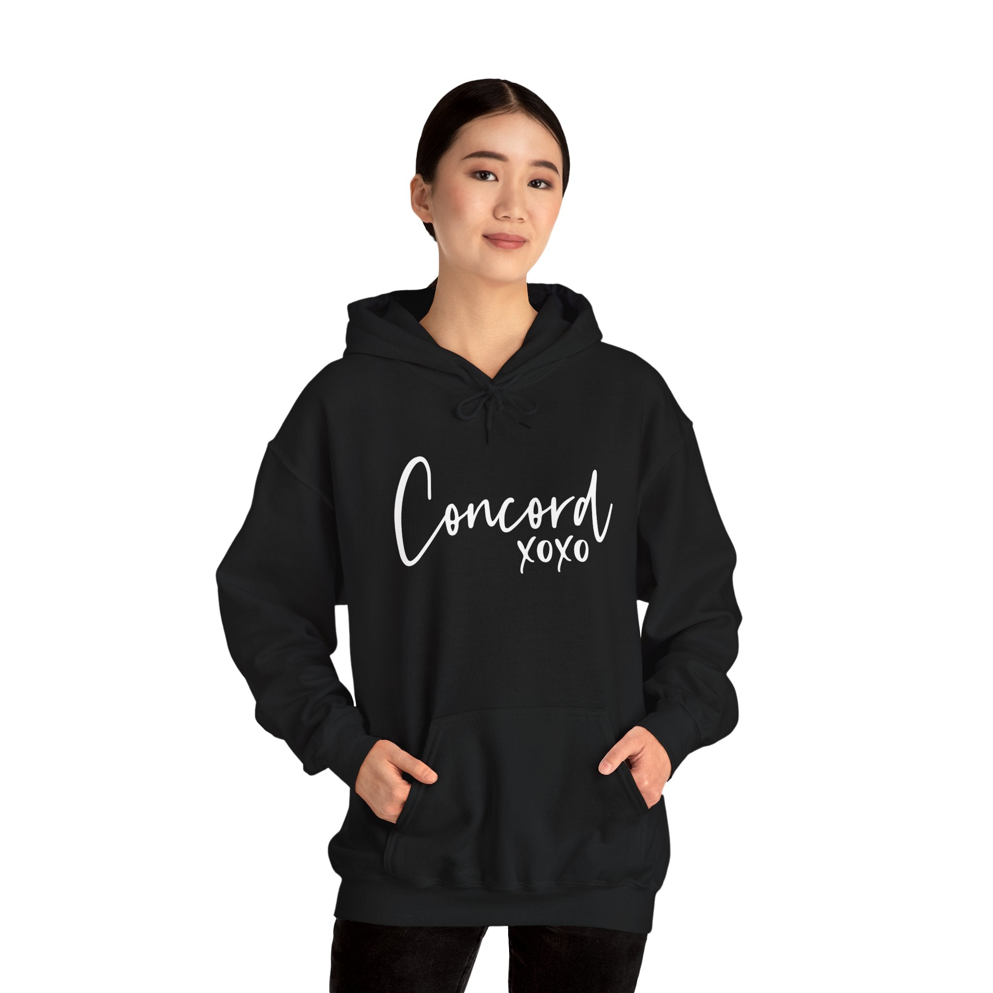 Concord North Carolina NC State Cursive Hoodie