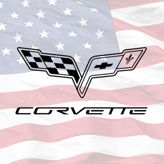 Chevy Corvette Logo Muscle Car 5" Decal Sticker