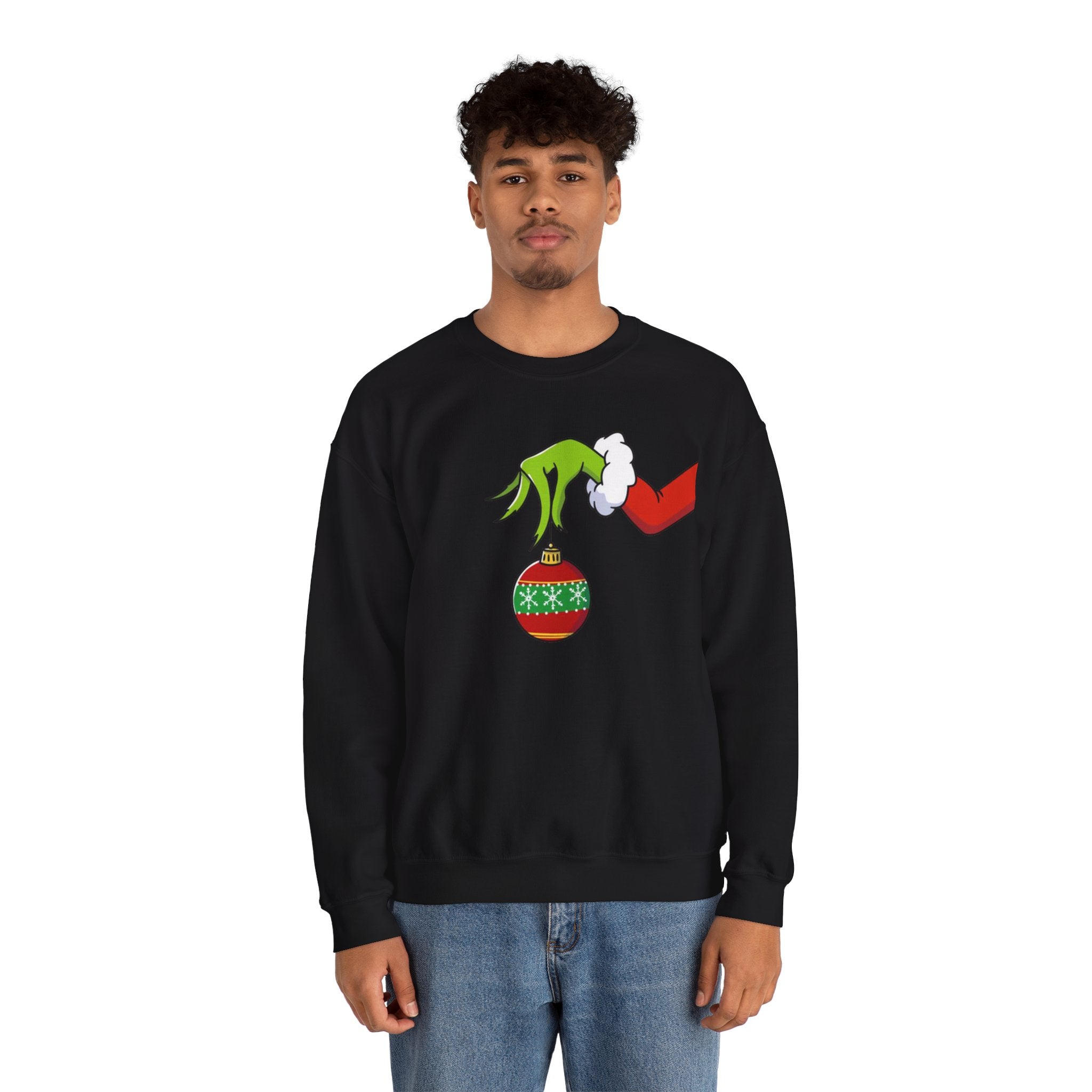 Grinch Ornament Christmas Movie Unisex Crewneck Sweatshirt