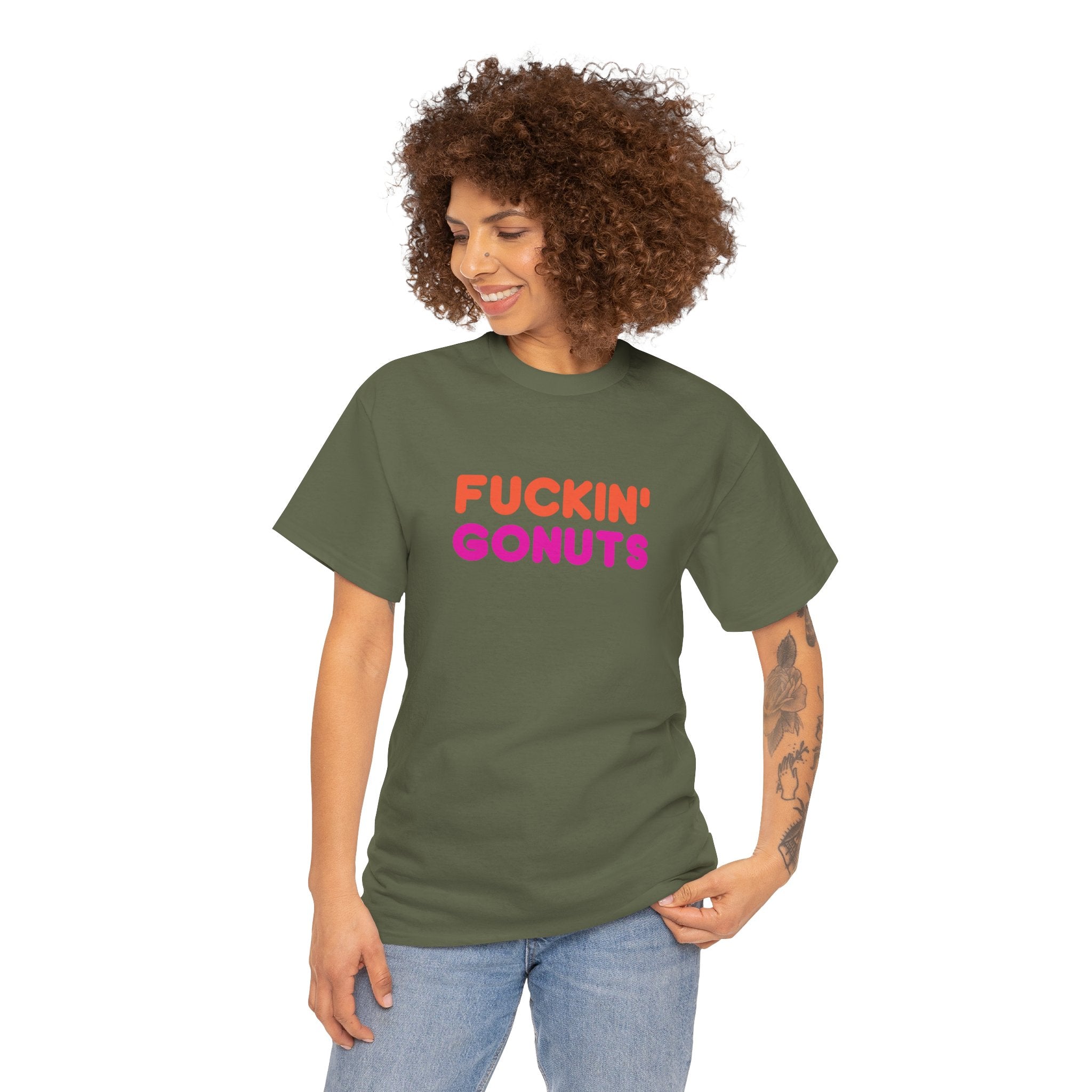 Funny Fuckin' Gonuts Dunkin Meme Novelty Graphic Tee