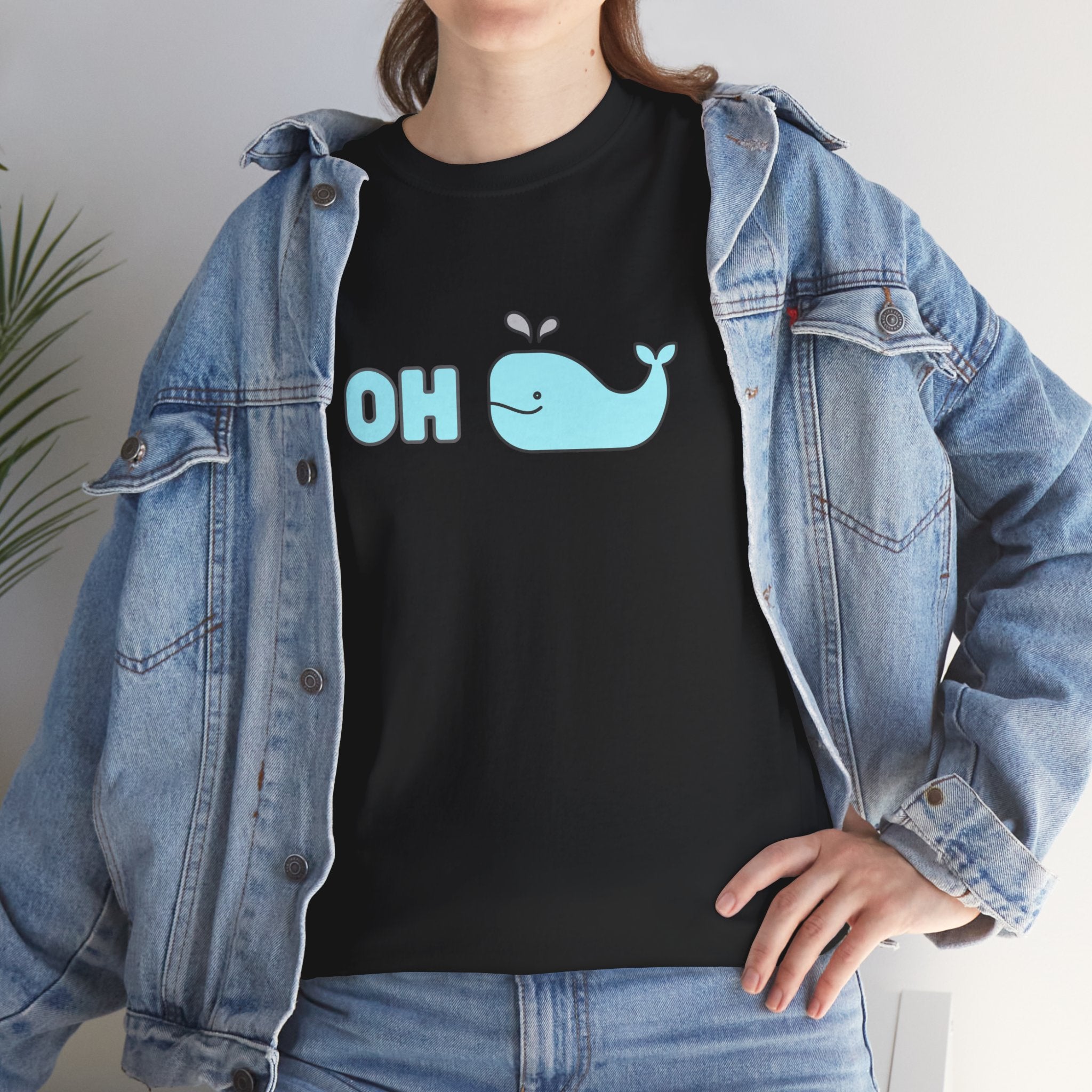 Oh Whale Funny Cute Graphic Novelty Gift Unisex T-Shirt