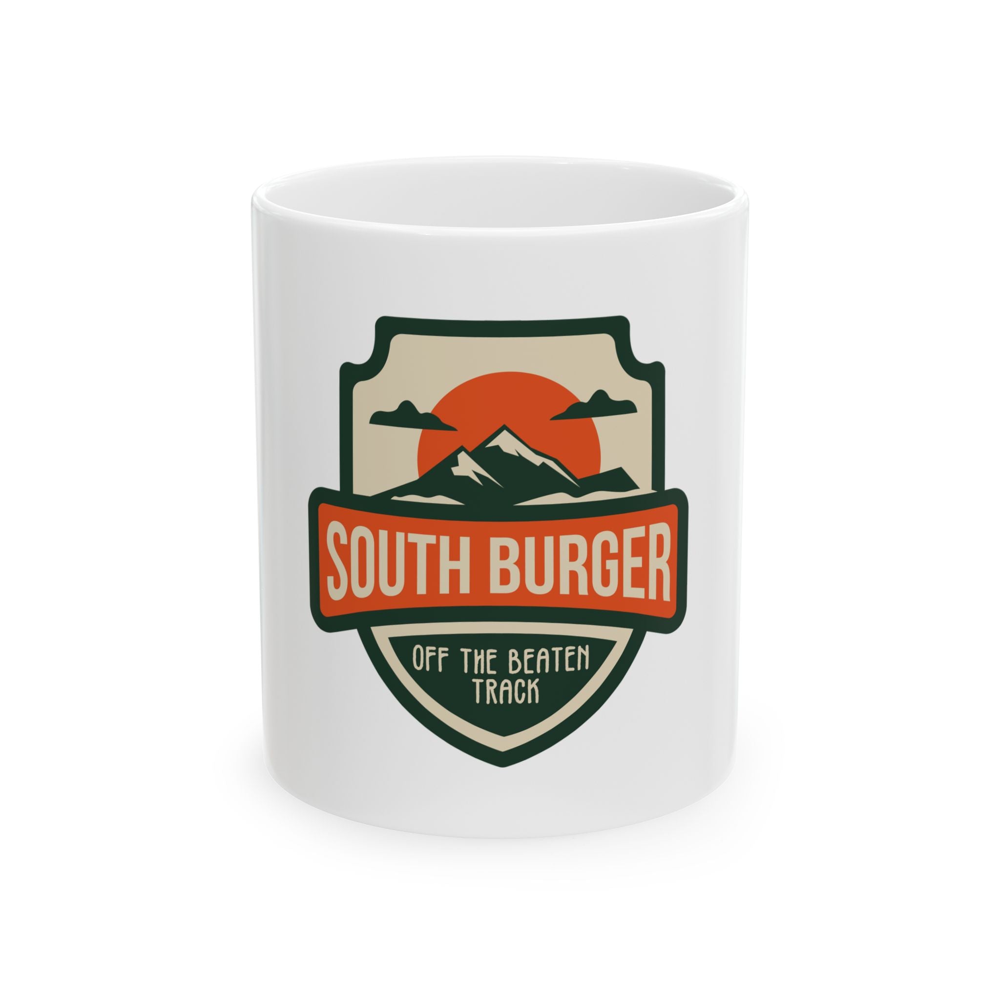 South Burger Outdoor Camping Retro Graphic Novelty Ceramic Coffee Mug