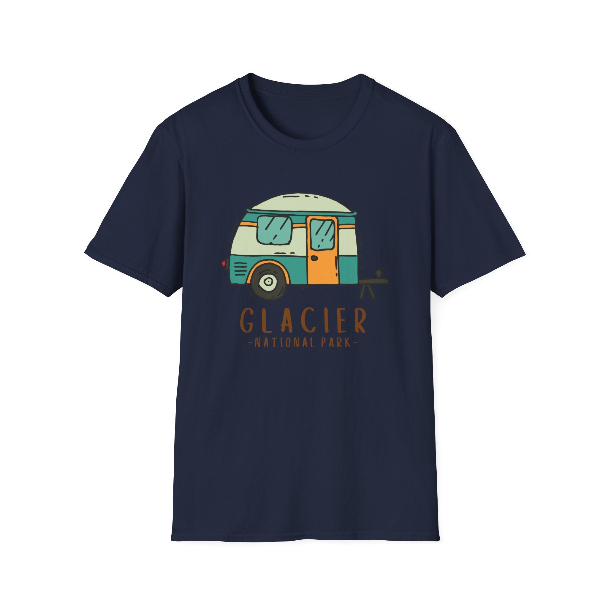 Glacier National Park Travel Camper Souvenir Outdoor Camping T-Shirt