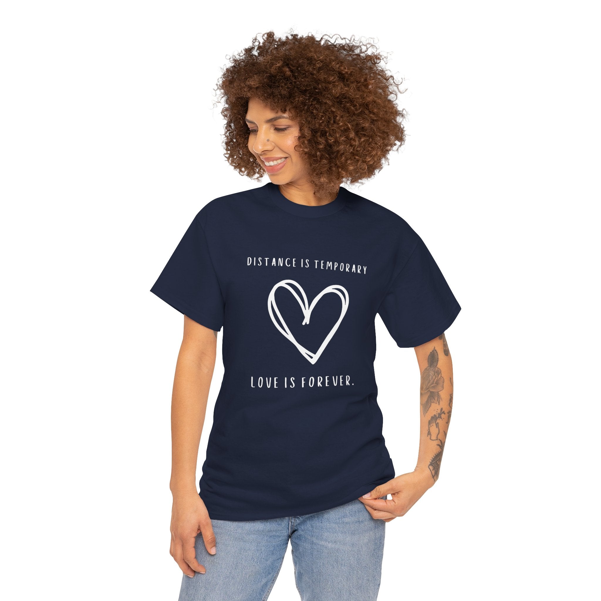 Cute Long Distance Relationship Gift Unisex Graphic Tee