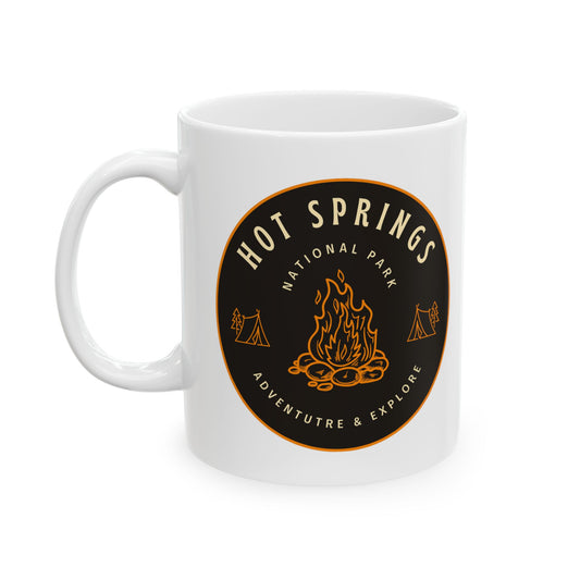 Hot Springs National Park Travel Souvenir Camping Outdoors Gift Ceramic Mug