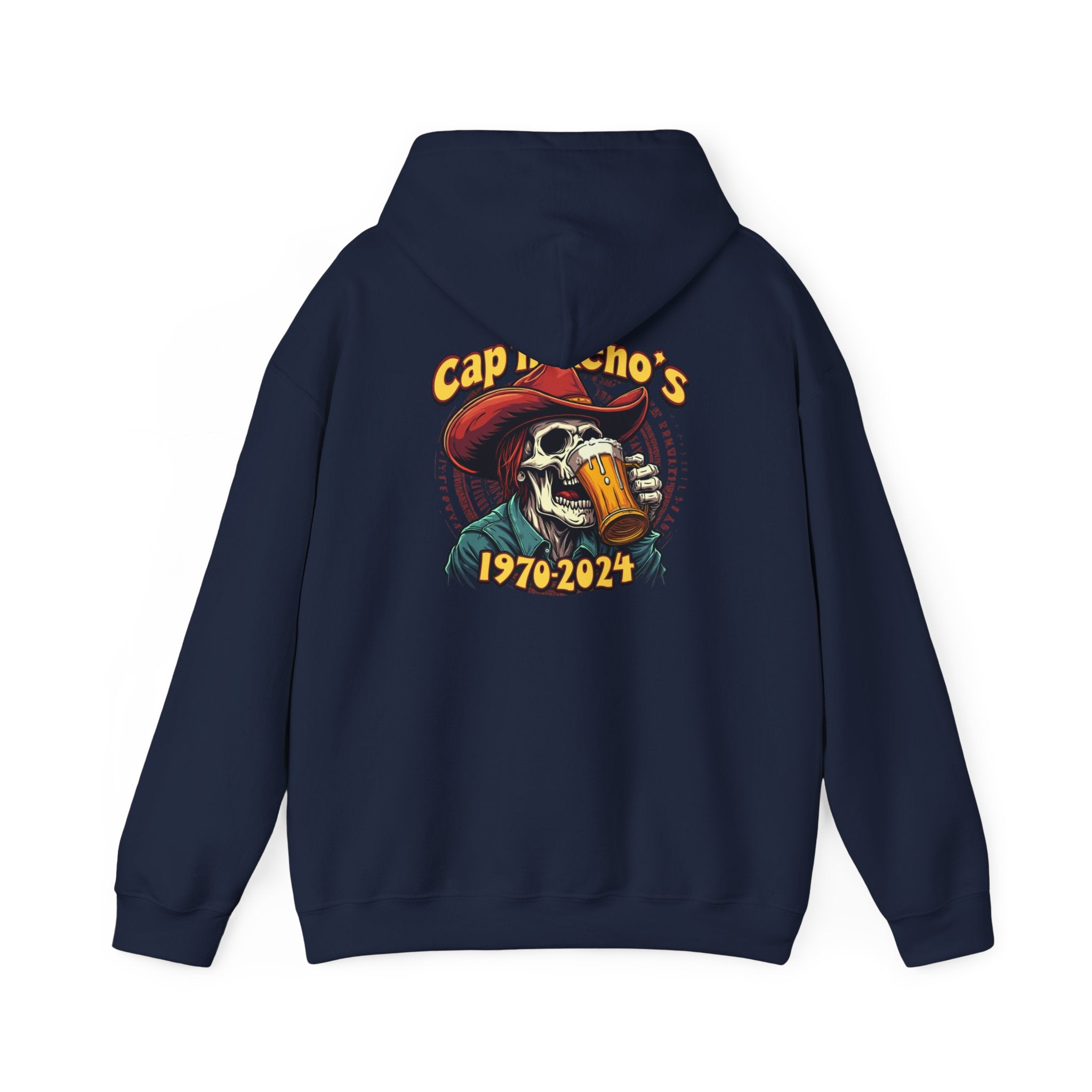 Cap'n Kenos Vintage Skull Graphic Unisex Hoodie