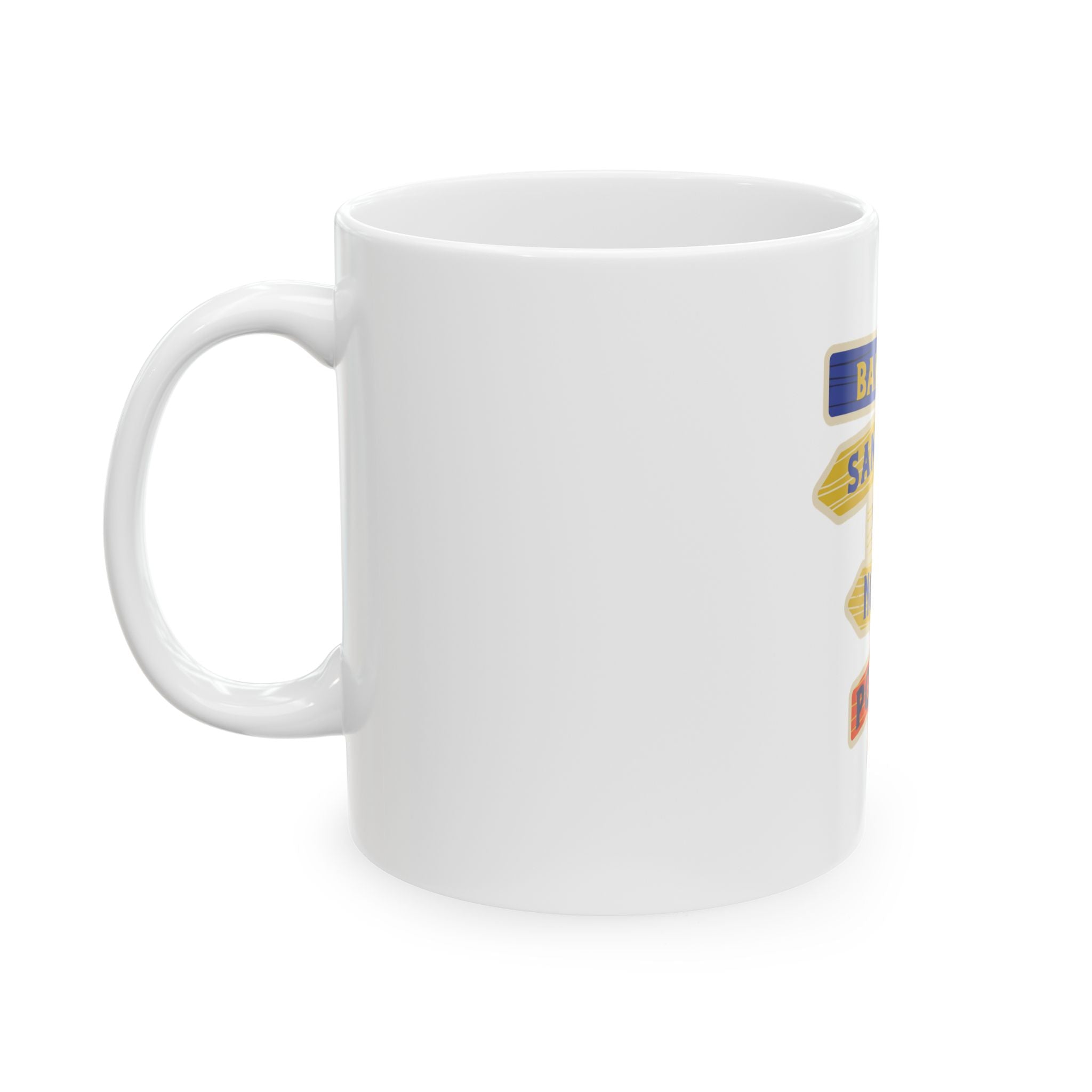 Retro Graphic Novelty Ceramic Coffee Mug