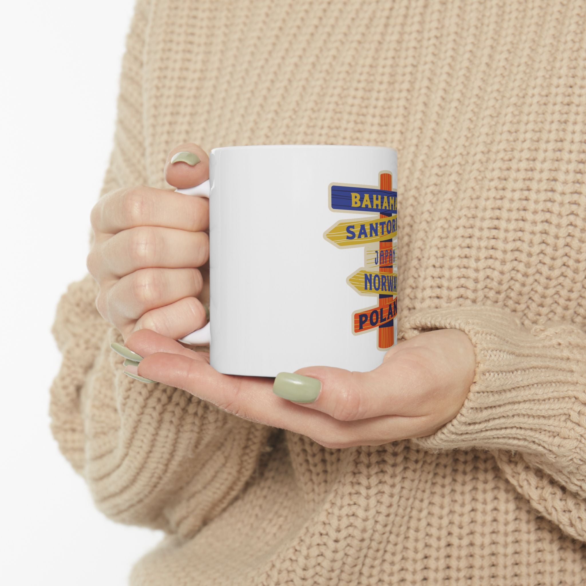 Retro Graphic Novelty Ceramic Coffee Mug