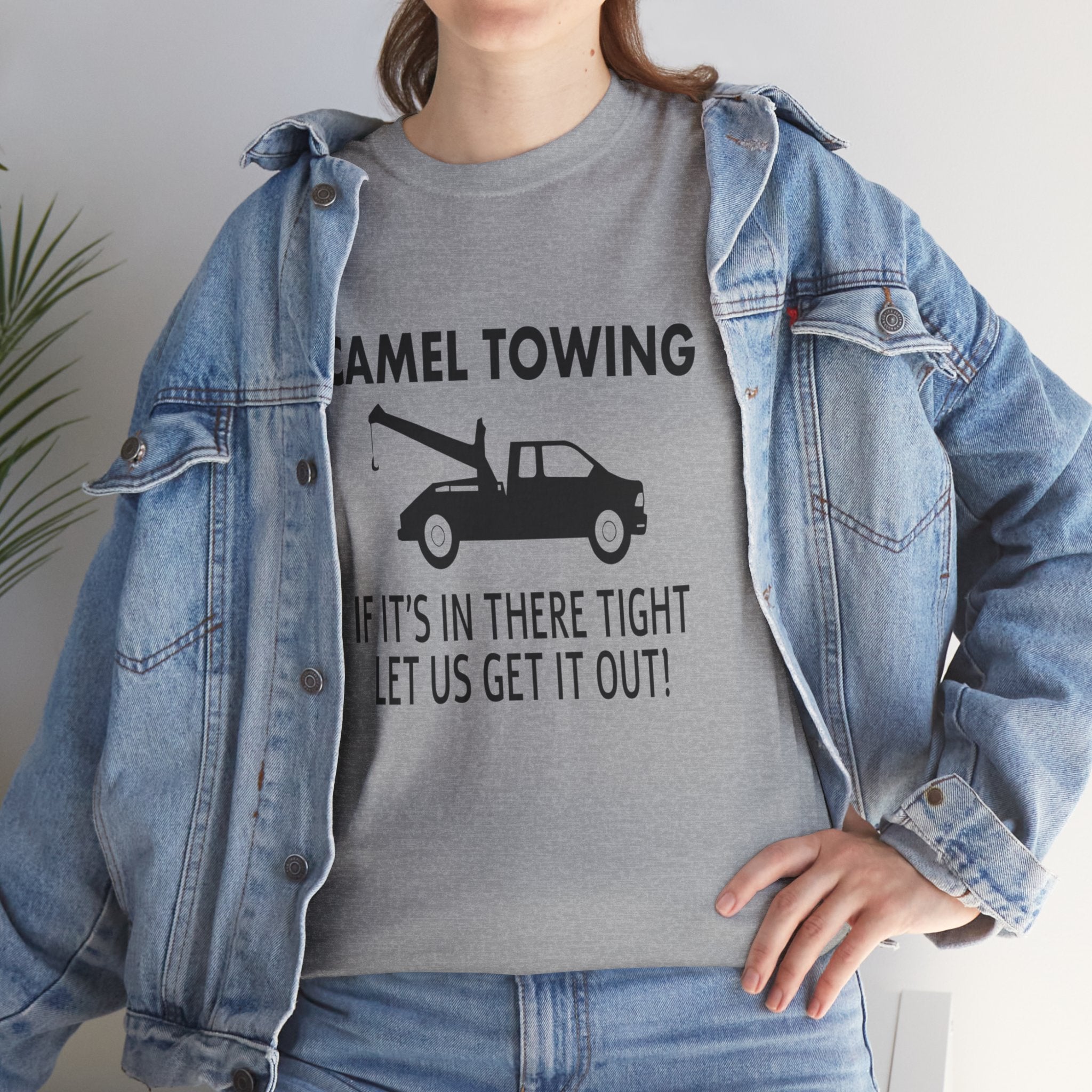 Funny Camel Towing Adult Humor Unisex Graphic Novelty T-Shirt