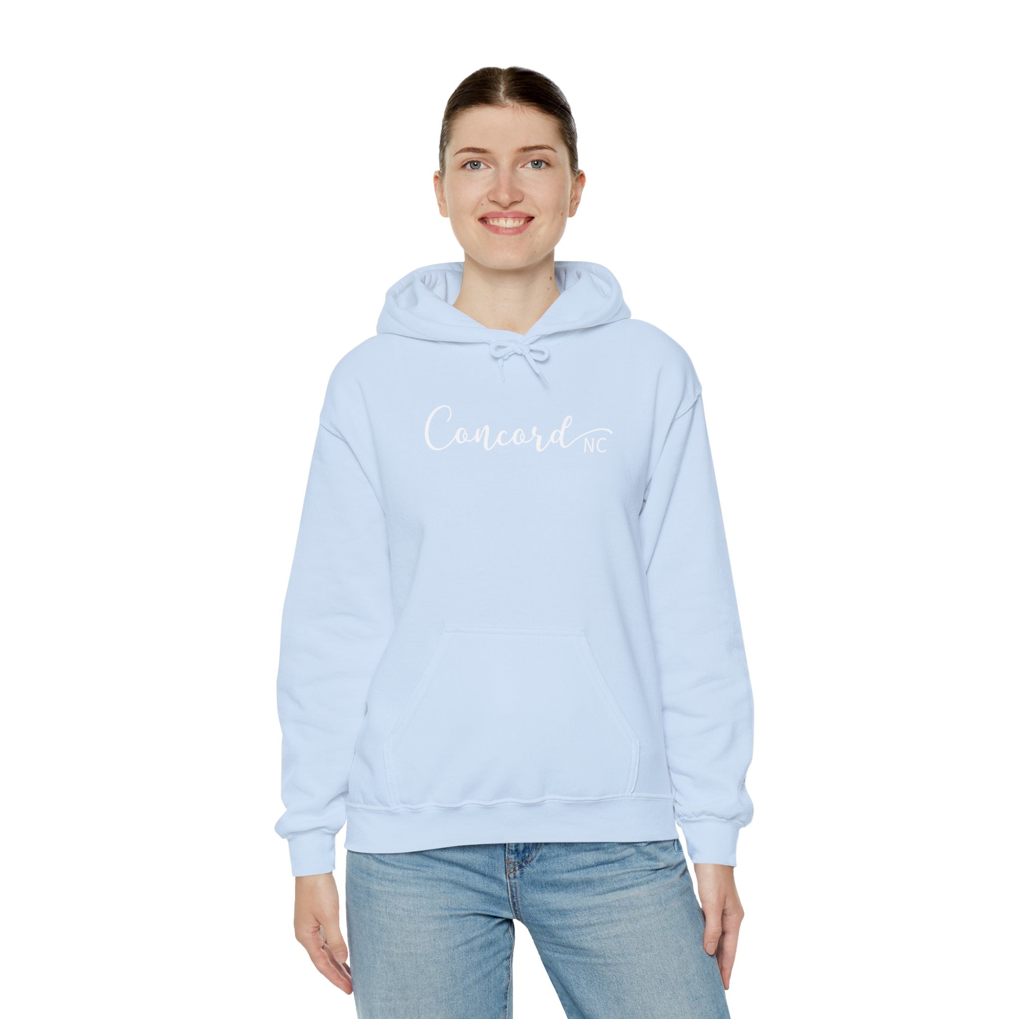 Concord North Carolina NC State Cursive Hoodie