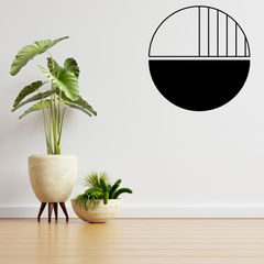Vinilo decorativo de pared de lujo estilo bohemio abstracto para alquileres, oficinas y hogar.