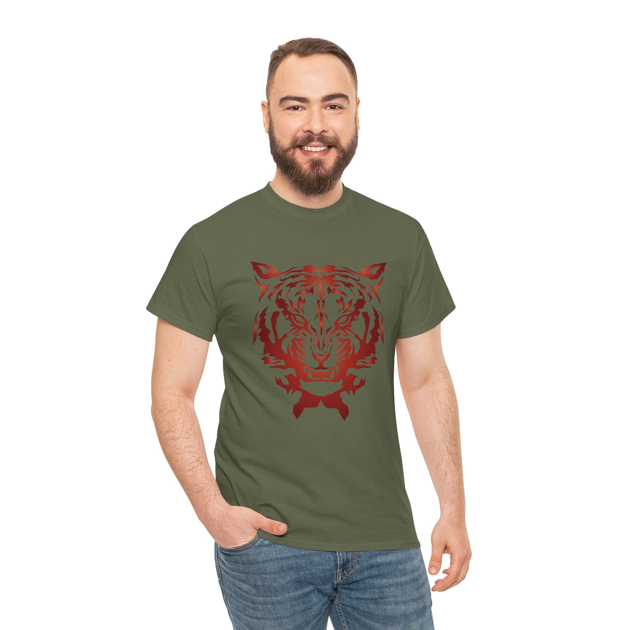 Red Tiger Animal Unisex T-Shirt