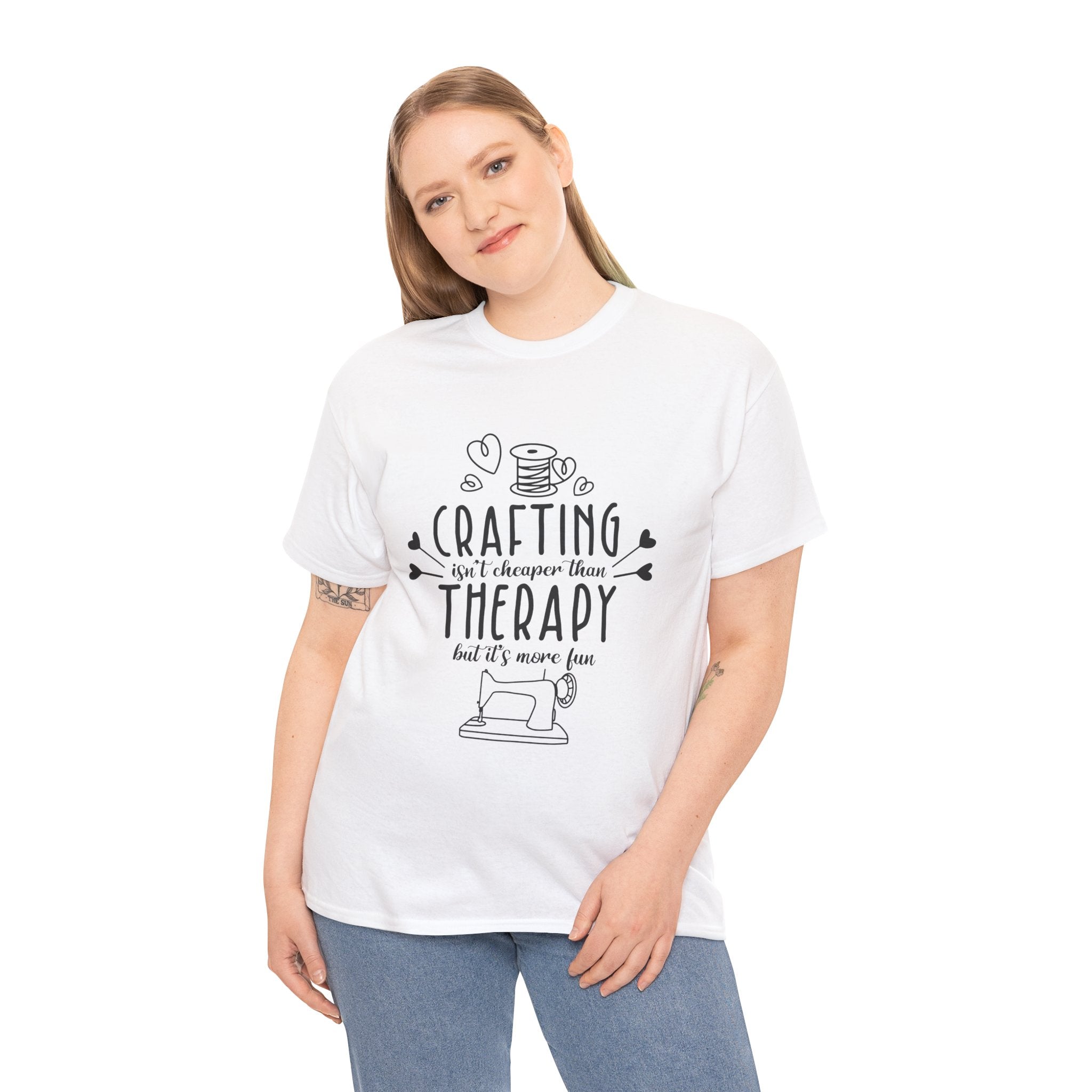 Crafting Isn’t Cheap, It’s Therapy Funny Unisex Graphic Tee