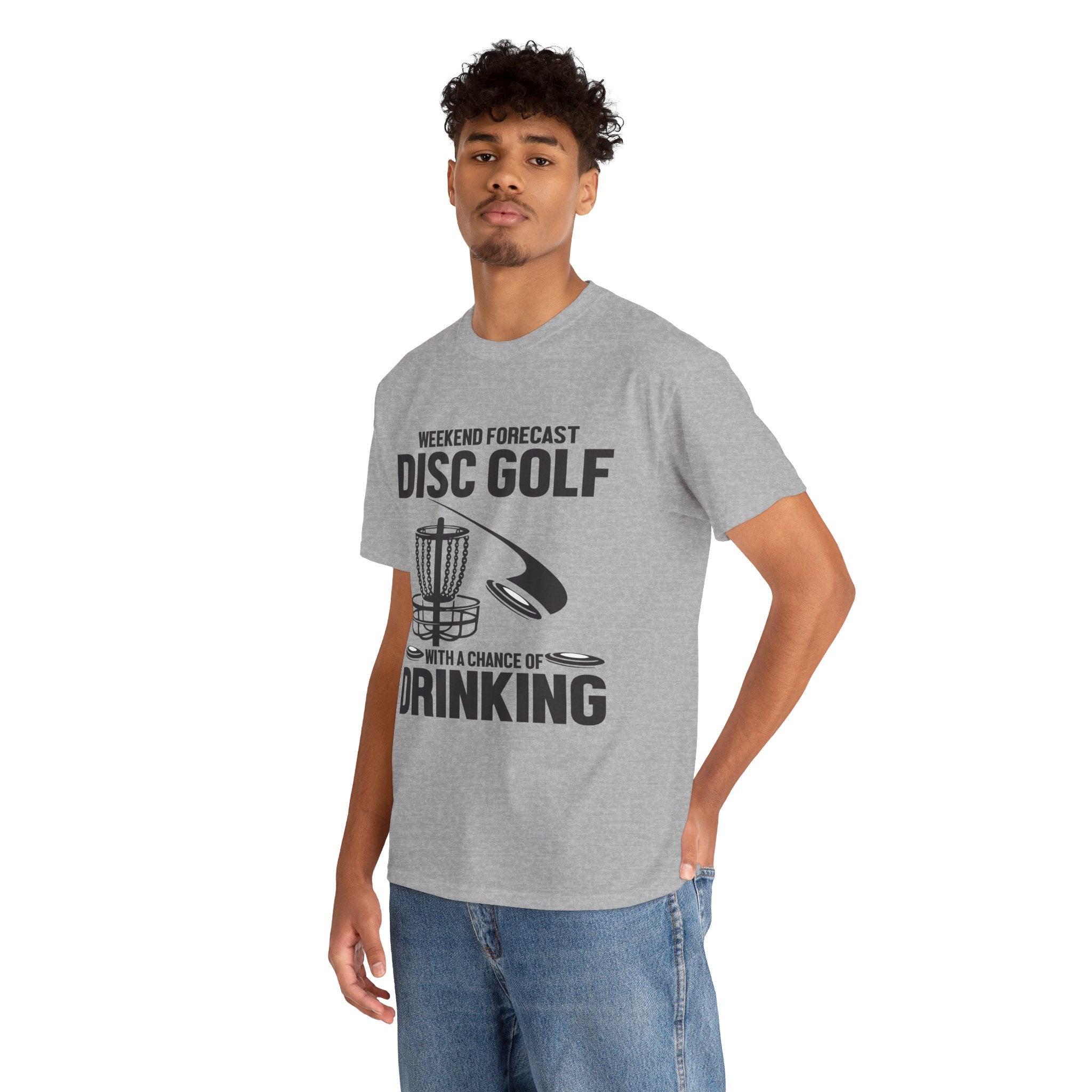 Funny Disc Golf Drinking Unisex Graphic Novelty T-Shirt