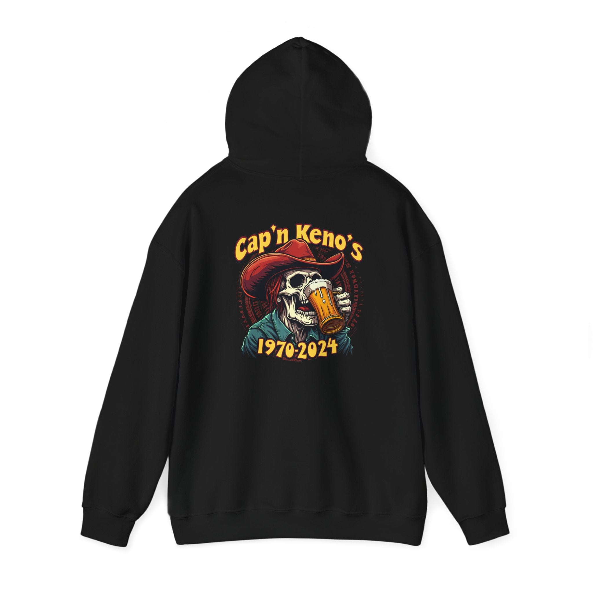 Cap'n Kenos Vintage Skull Graphic Unisex Hoodie