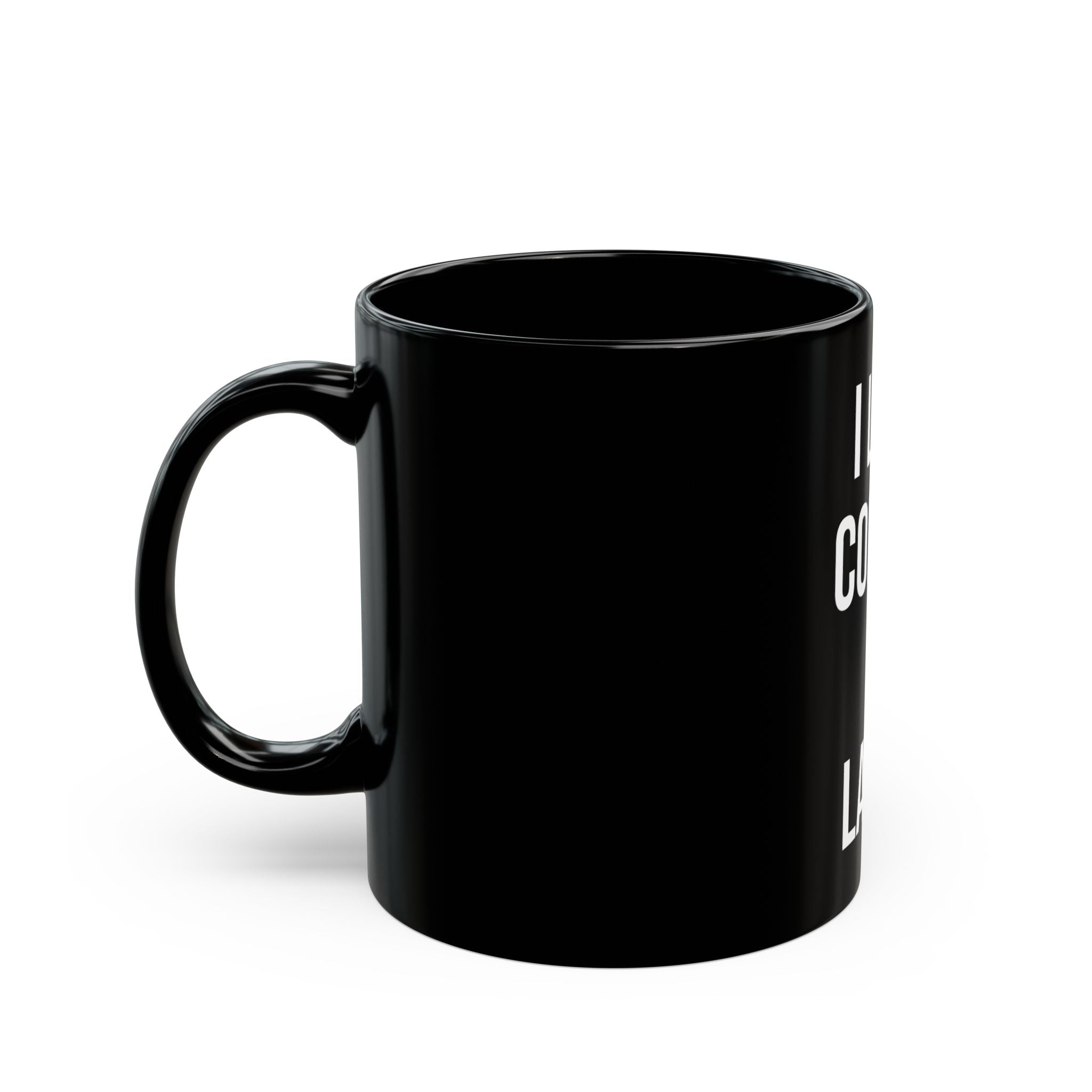 I Like Coffee A Latte Funny Office Gift Ceramic Black Coffee Mug