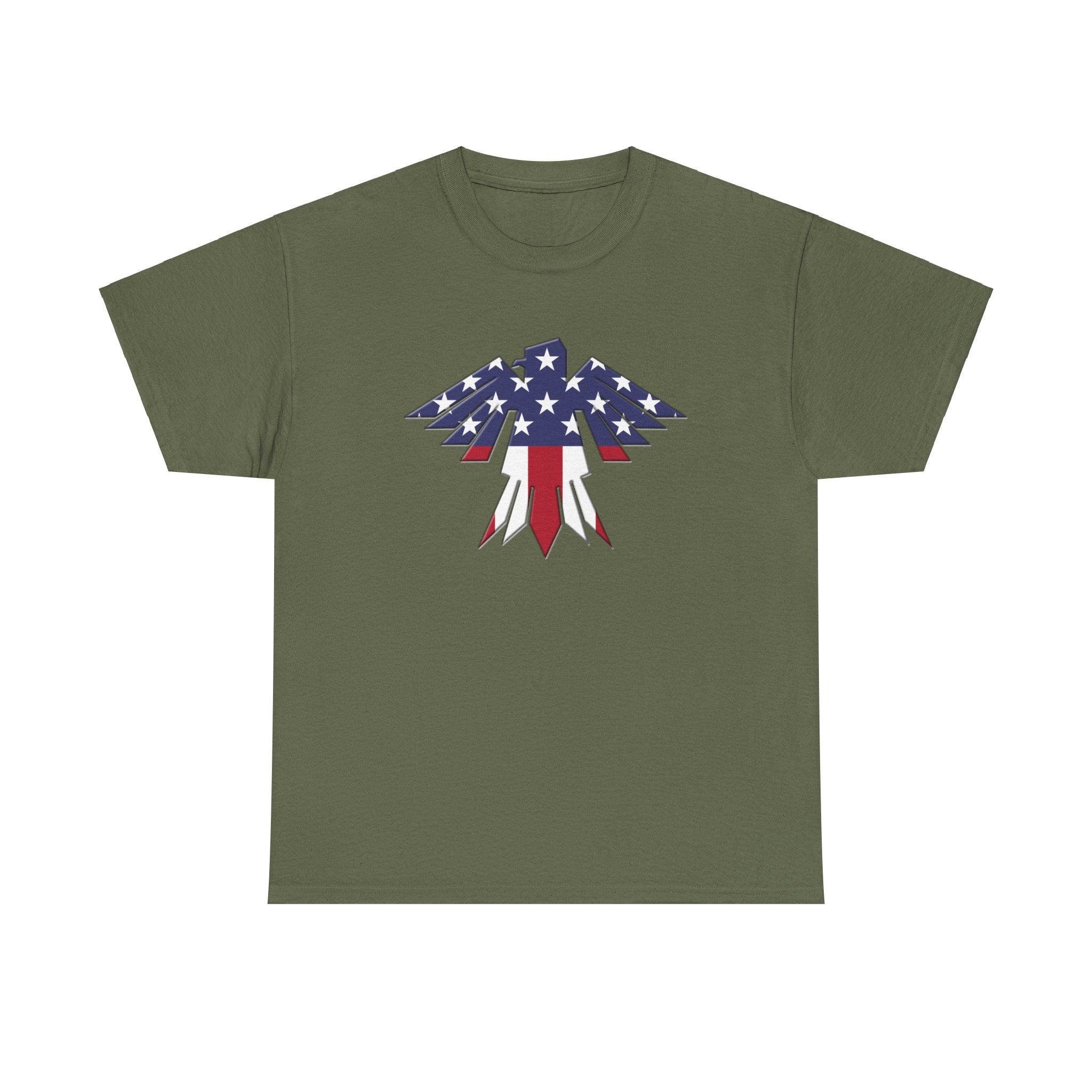 Patriotic Eagle USA Flag Unisex Heavy Cotton Tee