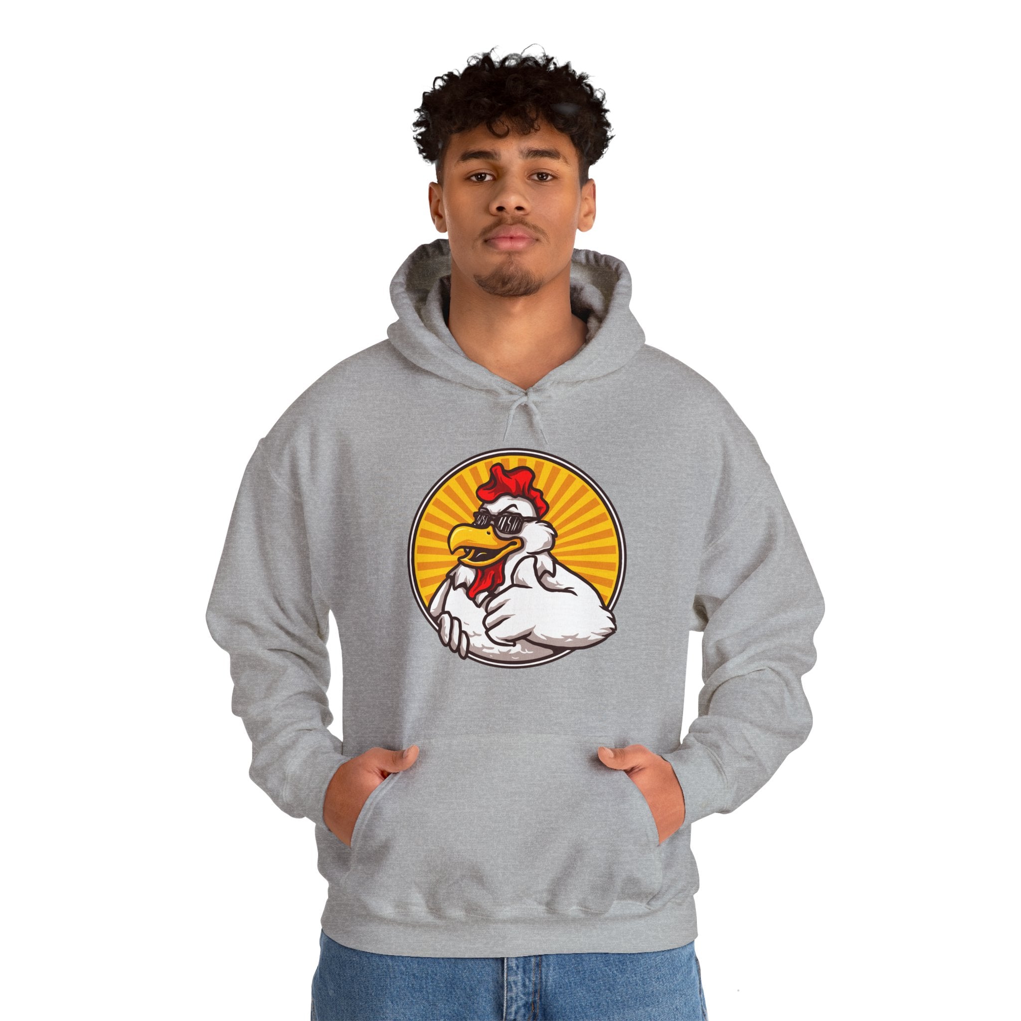 Funny Thumbs Up Chicken Unisex Graphic Novelty Hoodie